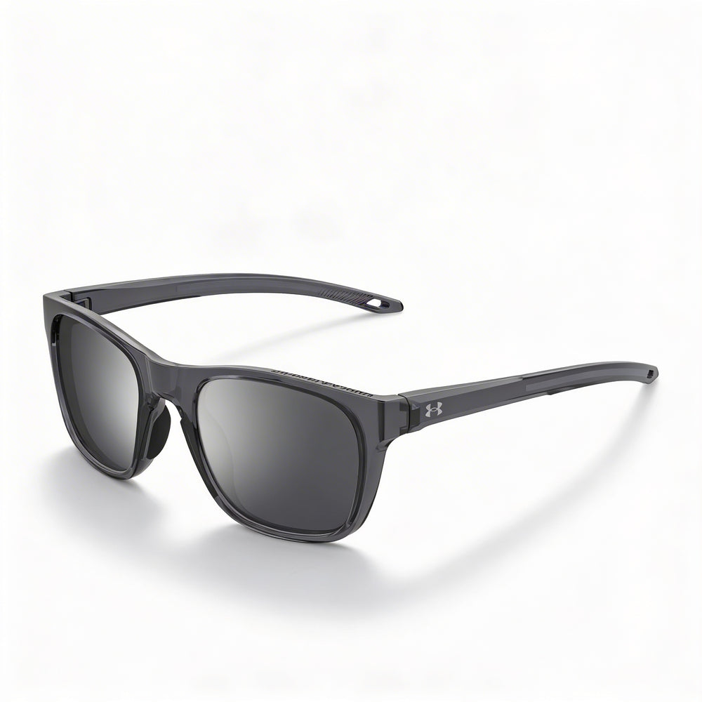 Under Armour Classic Unisex Polyamide Frame Grey Silver Mirrored Non-Polarized UV Protection Sunglasses 55mm