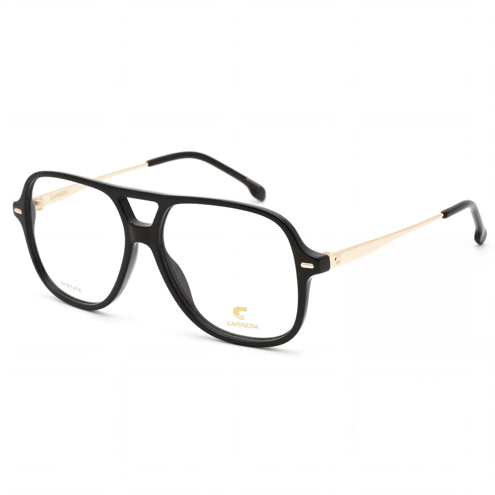 Monturas Carrera Casual para mujer de acetato negro con lentes de plástico no polarizadas, tamaño 54-13-140 mm