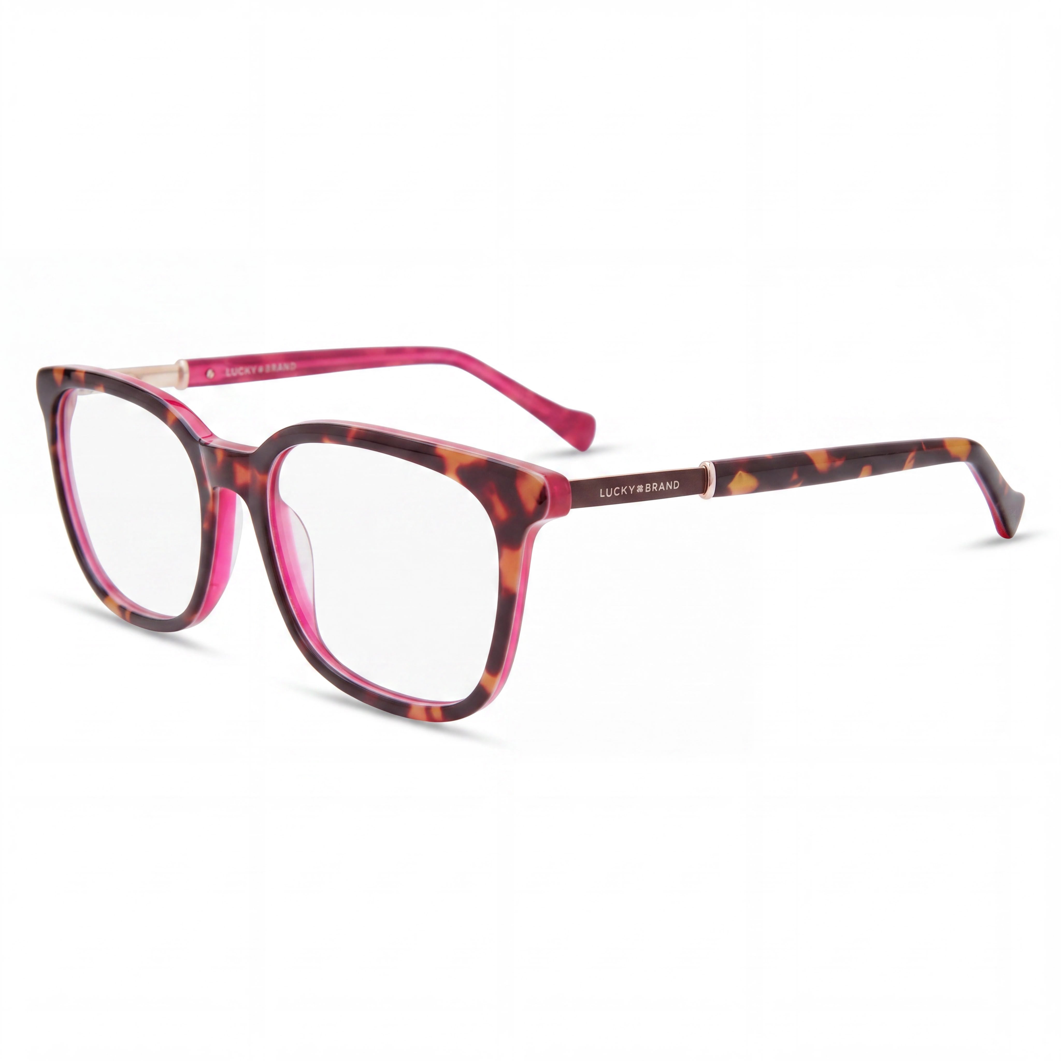 Lucky Brand Vlbd234 Men's Pink Havana Plastic Frame Polycarbonate Polarized Sunglasses 52-17-140, Photo 1