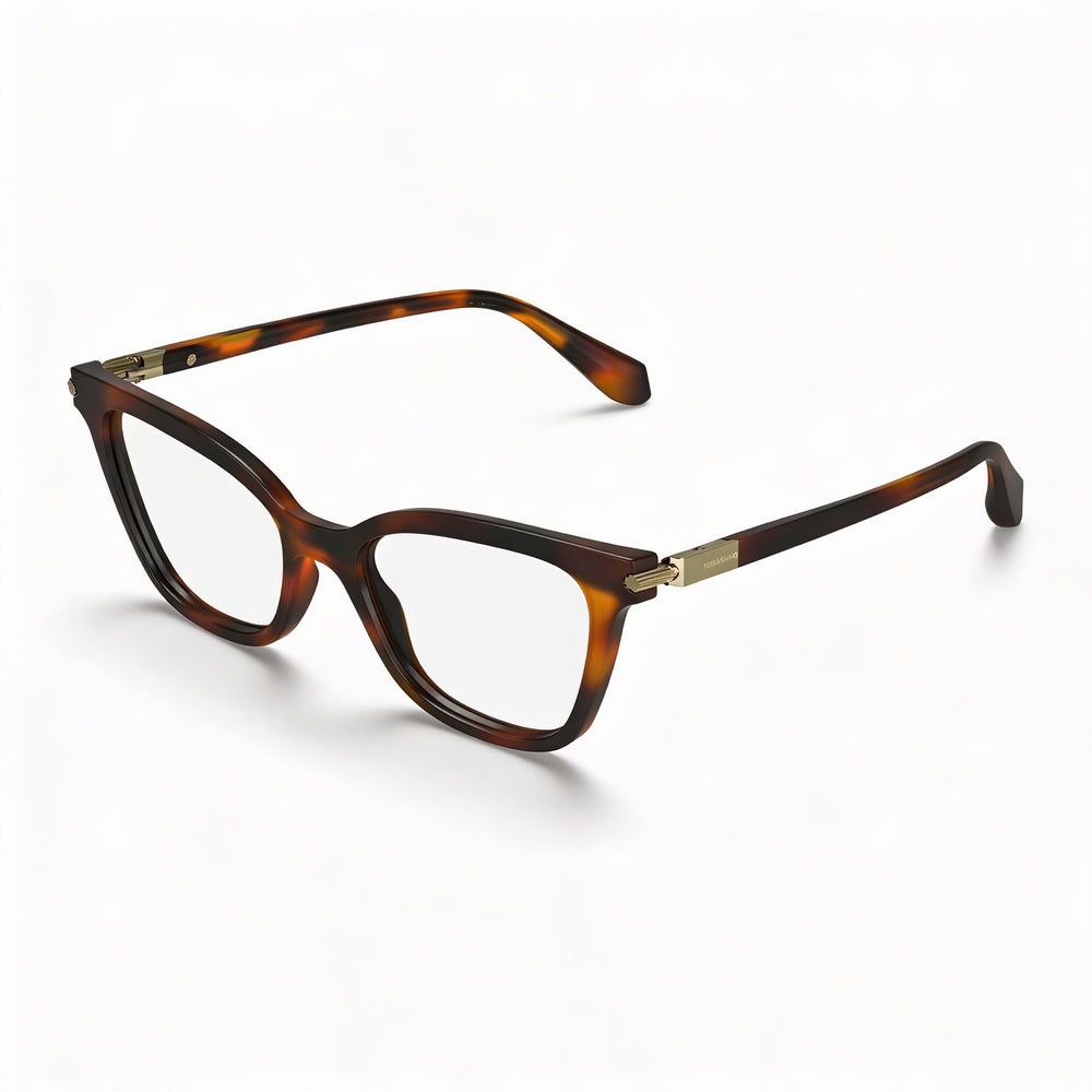 Ferragamo Unisex Polarized Tortoise Injected Acetate Frame Eyewear with Multicoloured Lenses 51mm