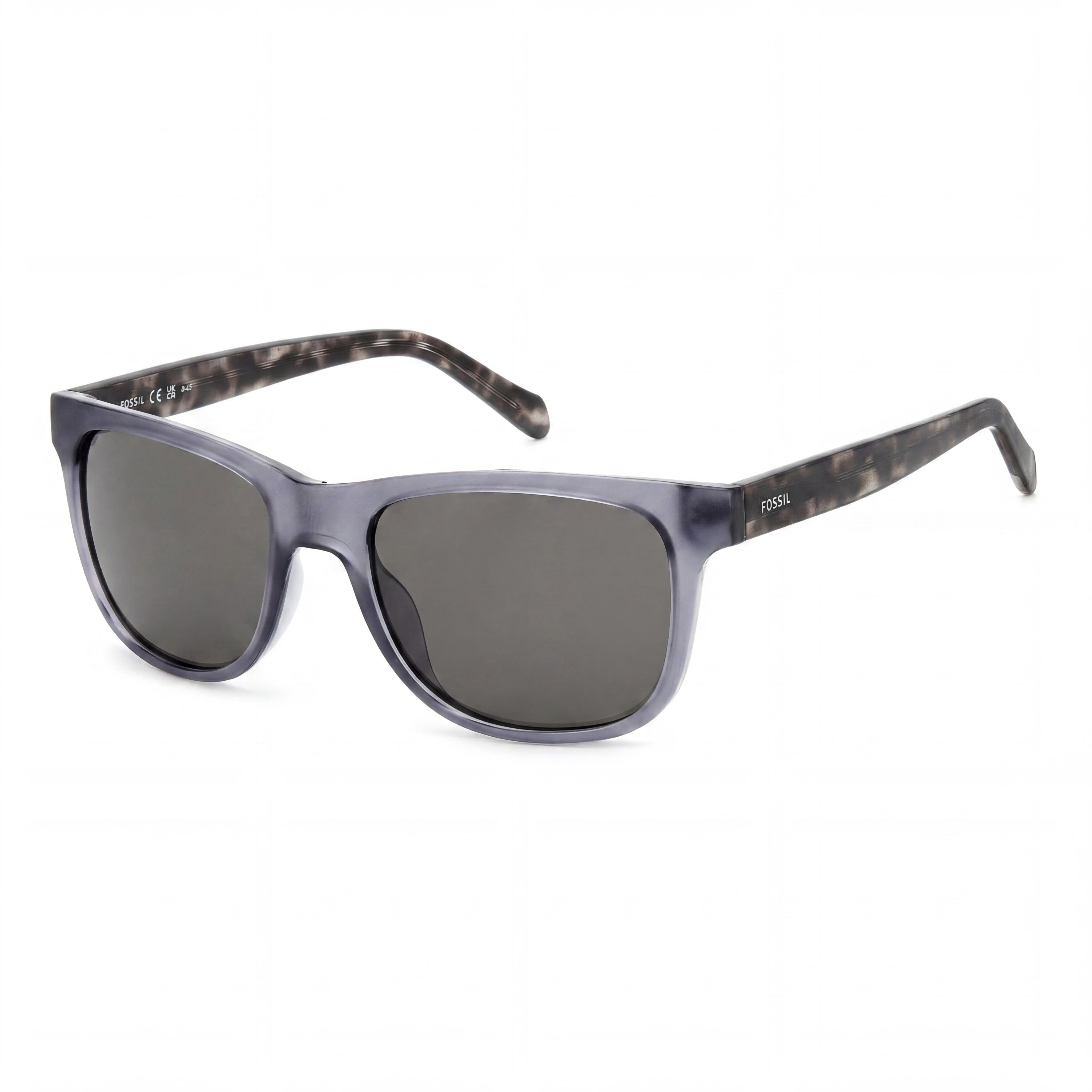 Fossil FOS 3160/S Men's Matte Grey Propionate Frame with Polycarbonate Lenses, UV Protection 55/19/145mm, Photo 1