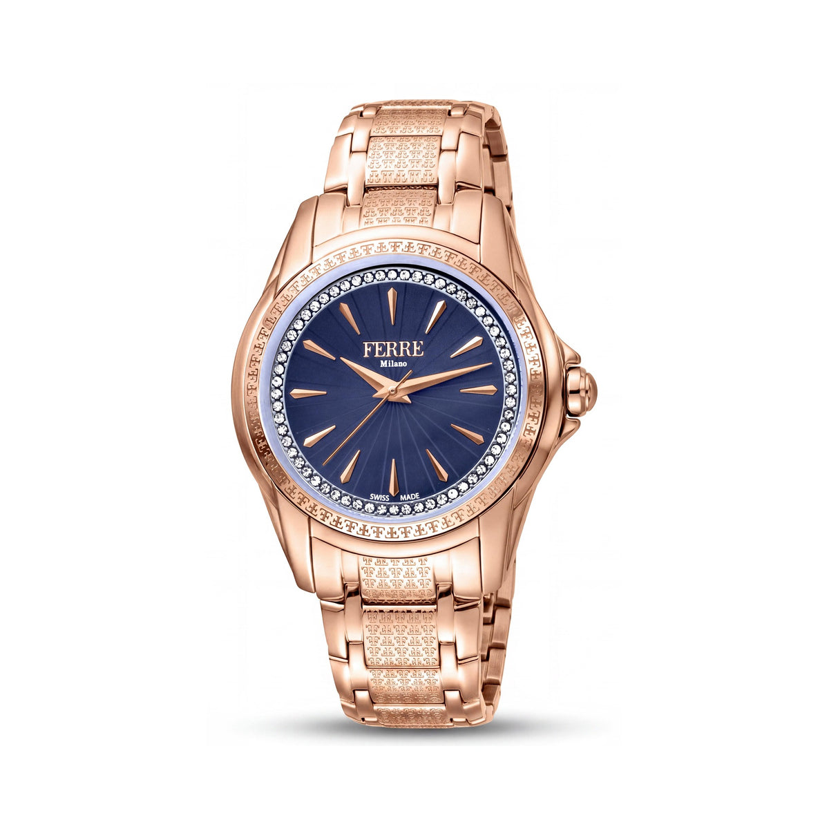 Ferre Milano Women's Quartz Movement Rose Gold Stainless Steel Water Resistant Watch, Photo 1
