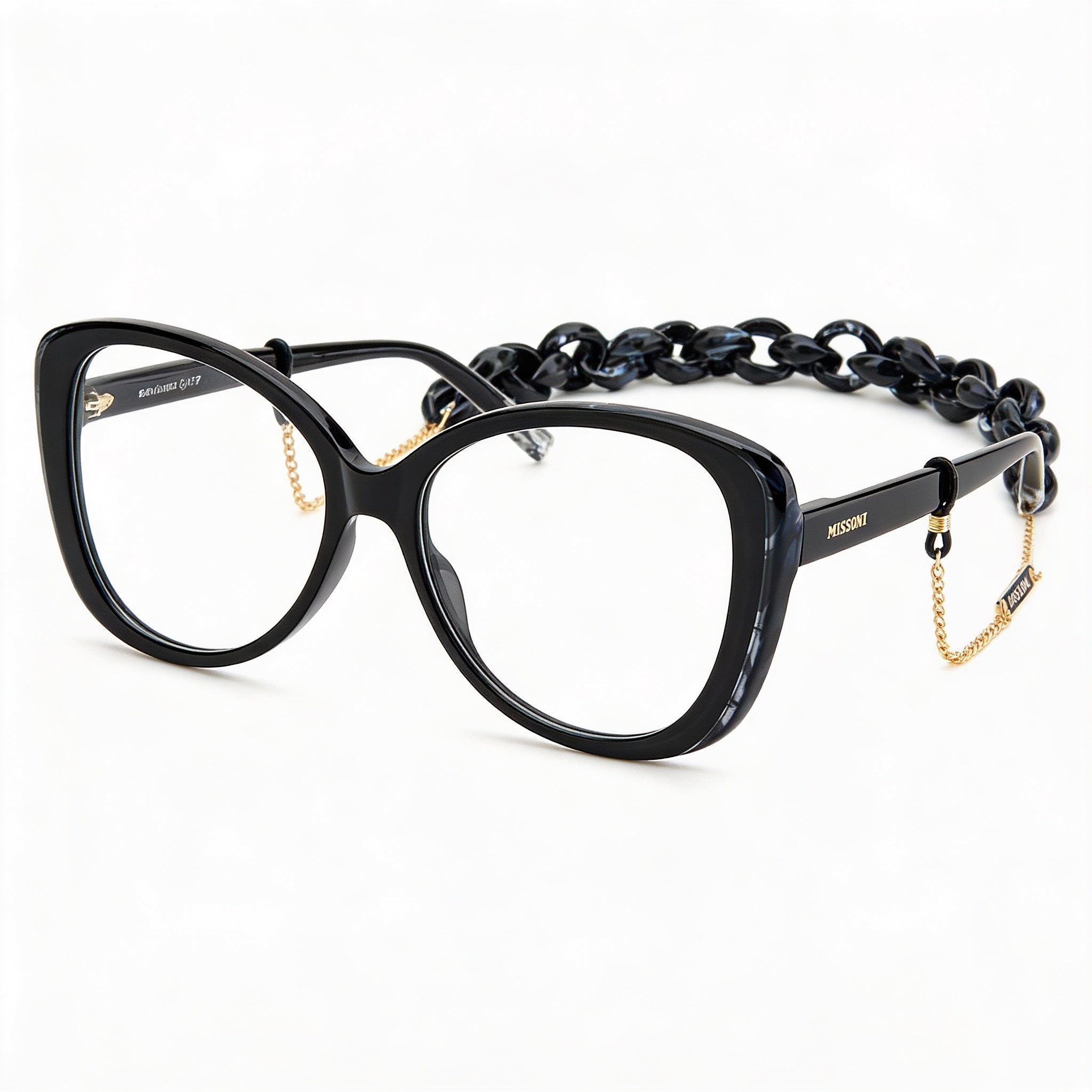 Missoni Mis 0093/N for Women, Acetate Frame Eyewear in Grey Black Horn, 56mm Lens Width, Photo 1