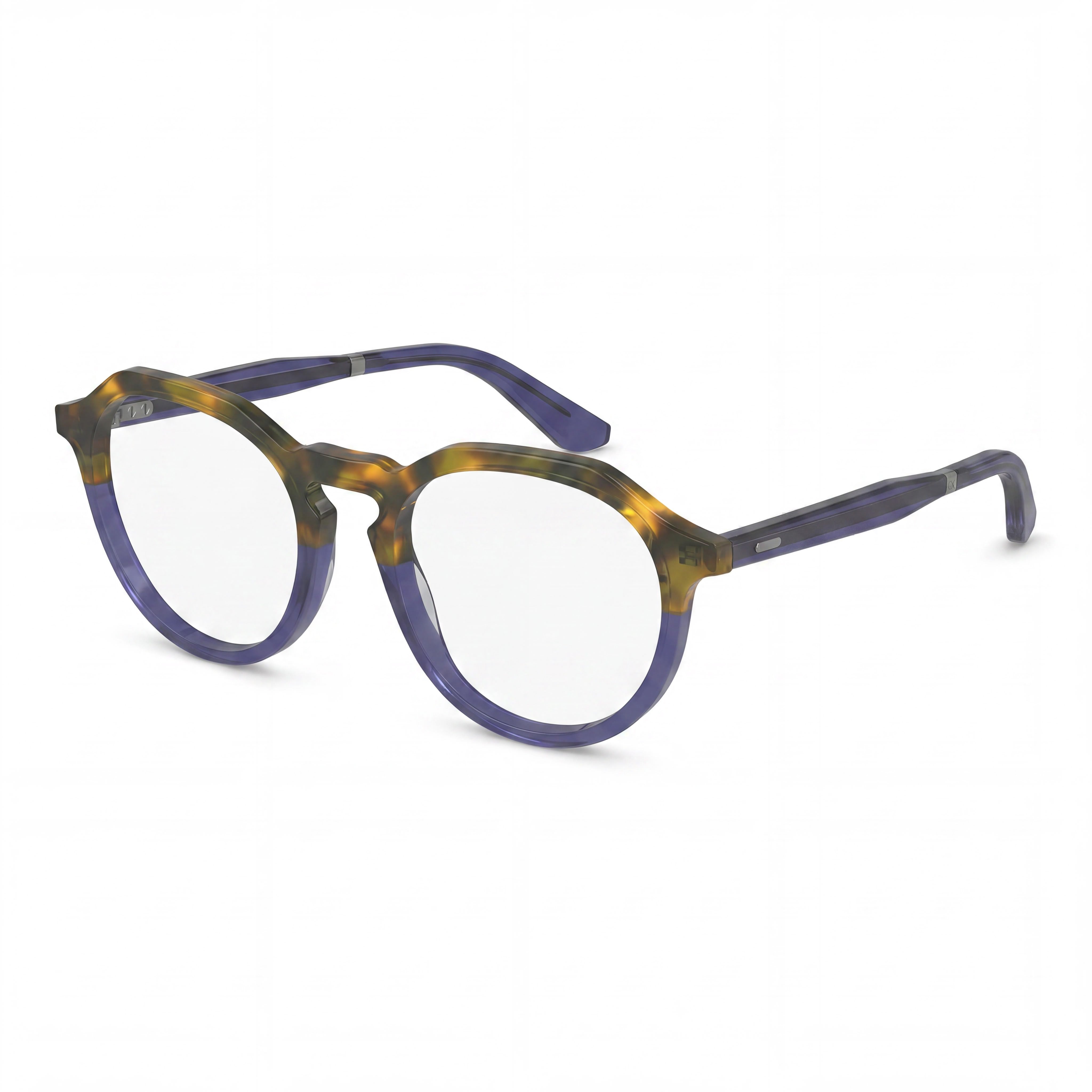 Gafas de Sol Polarizadas Calvin Klein Ck23546 Unisex con Montura Metálica y Lentes de Policarbonato en Azul Habana 49mm, Photo 1