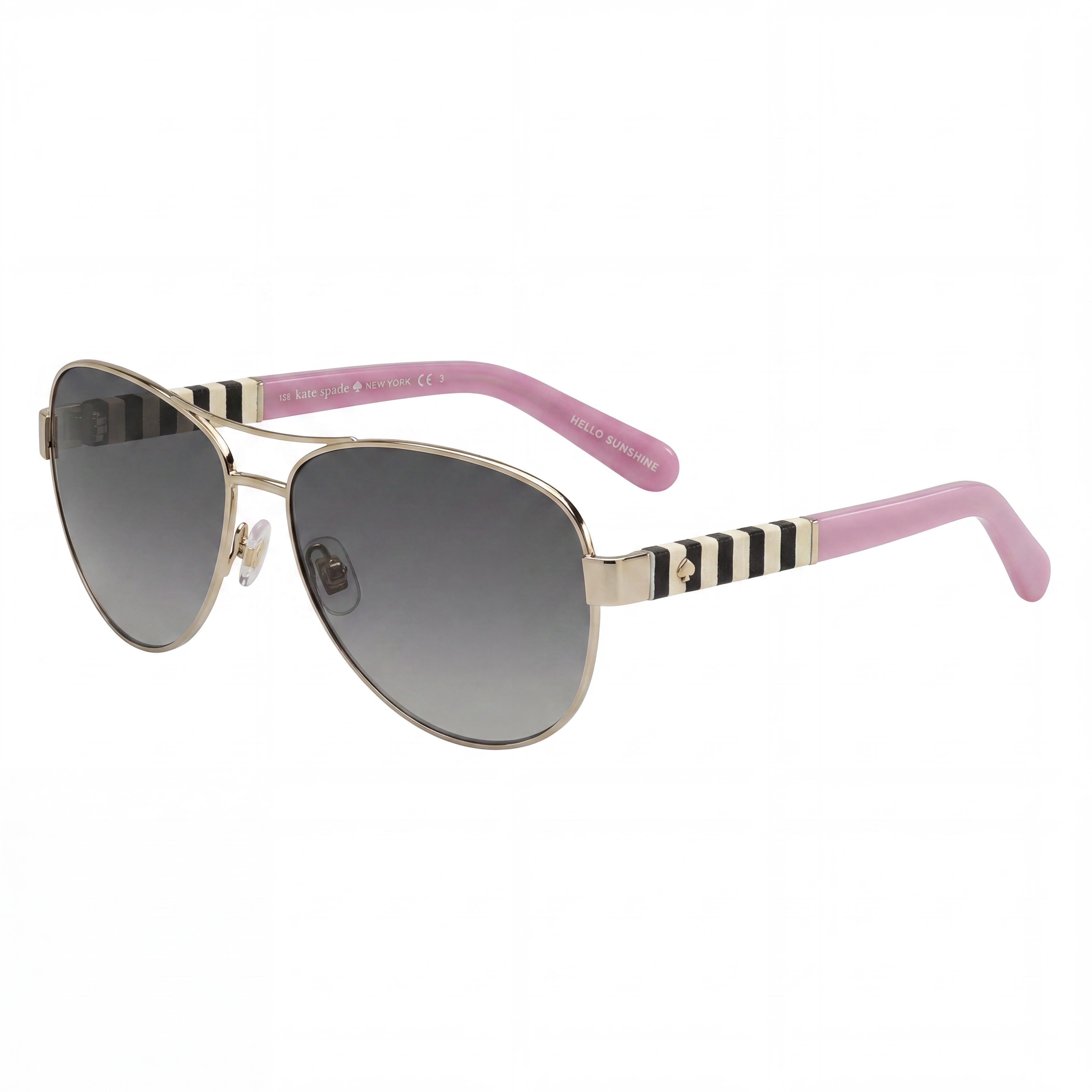 kate spade new york Dalia/S Us Pilot Women's Silver & Gray Gradient Plastic UV Protection Sunglasses 58mm, Photo 1