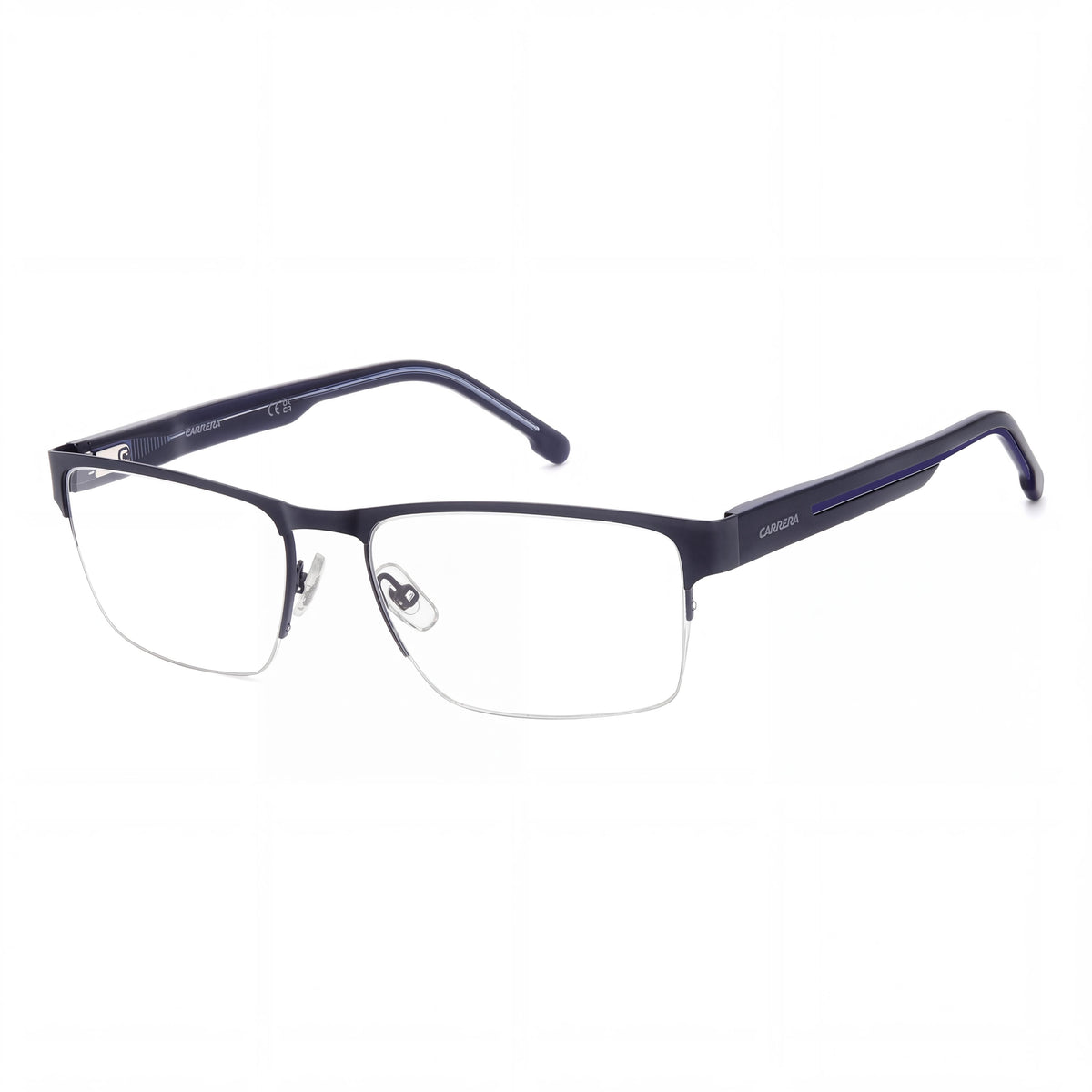 Carrera 8914 Unisex Blue Metal Classic Eyeglasses Frames with Transparent Non-Polarized Polycarbonate Lenses 58mm Lens 18mm Bridge 150mm Temple, Photo 1