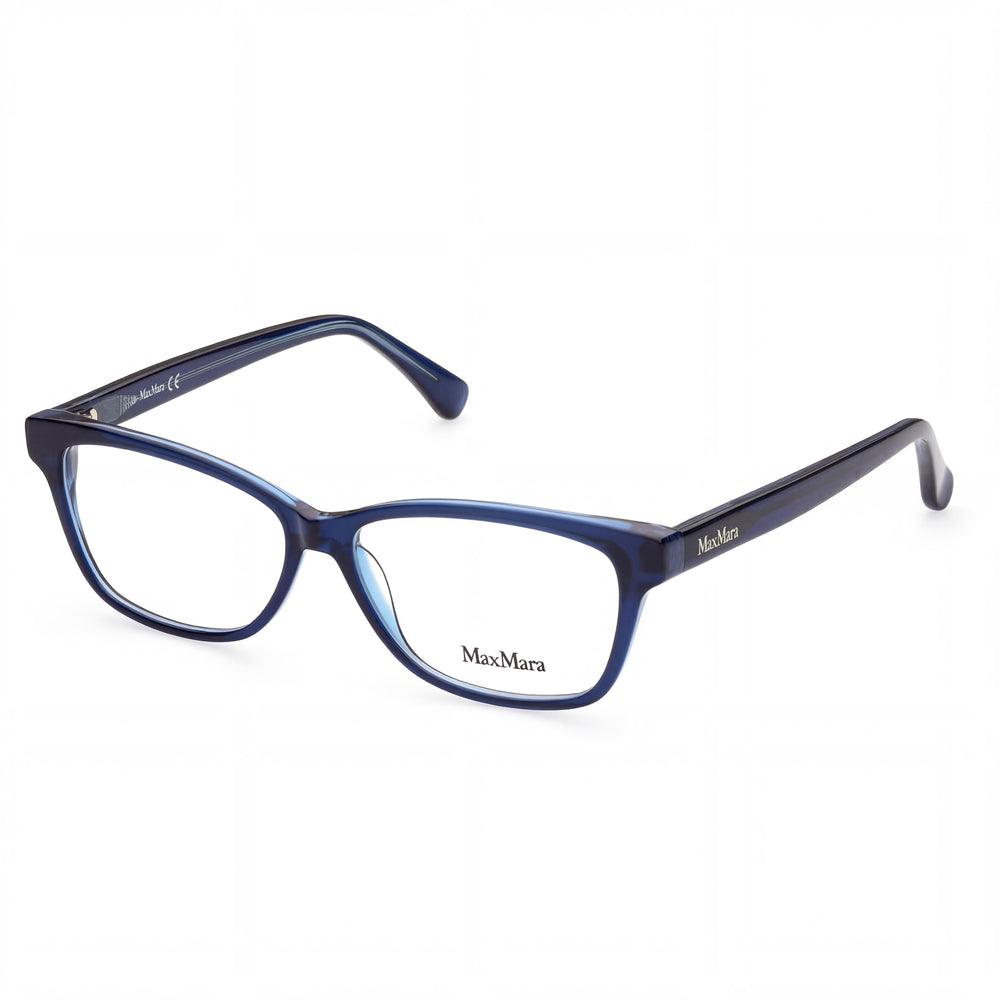 MaxMara MM5013 Women's Blue Acetate Optical Frames with Clear Demo Lenses, Prescription Ready, Size 54-13-140