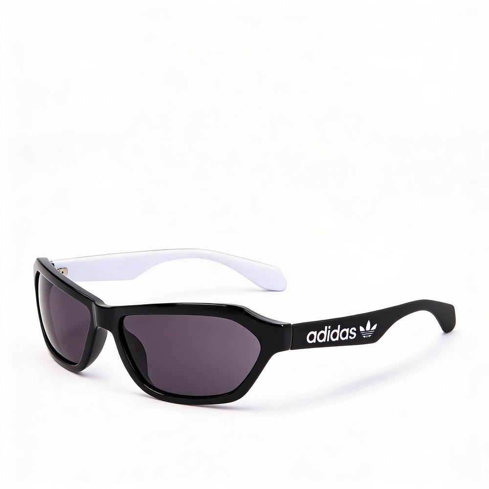 Adidas Originals Modern Unisex Acetate Sunglasses Shiny Black Grey 58mm Lens UV Protection
