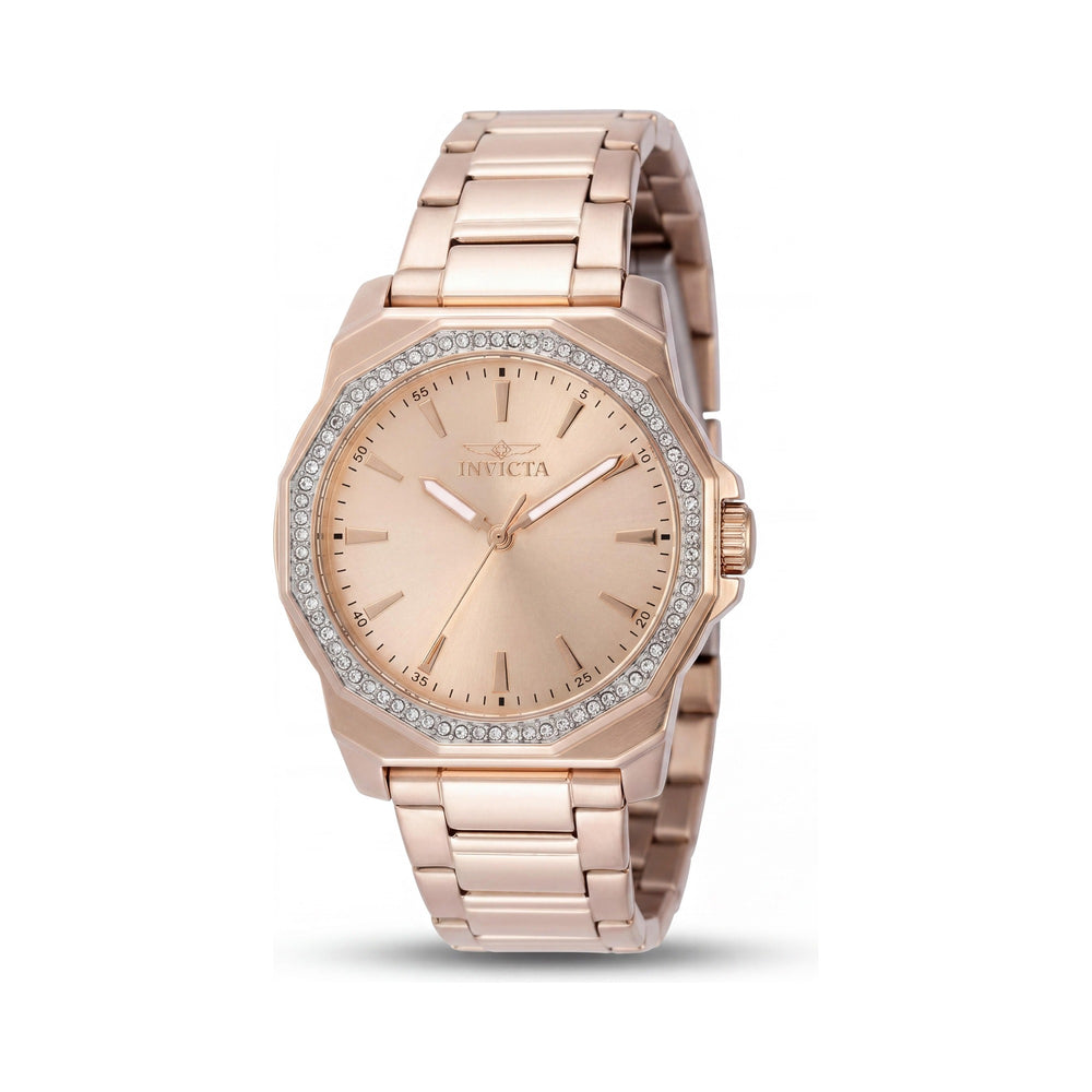 Invicta Speedway 49115 Unisex Quartz Movement Stainless Steel 34mm Rose-gold Dial Bracelet Watch