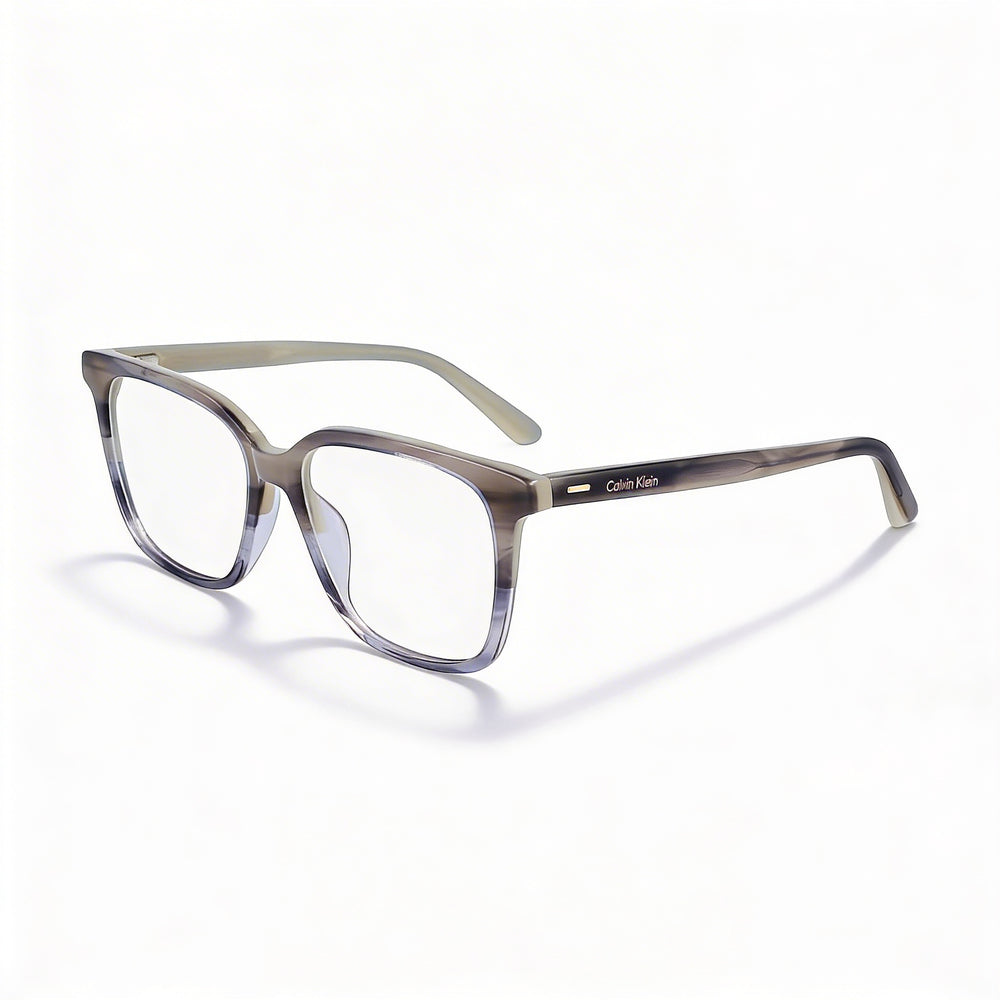 Calvin Klein CK22540 - Gafas de sol unisex de metal polarizadas con rayas grises (53 mm)