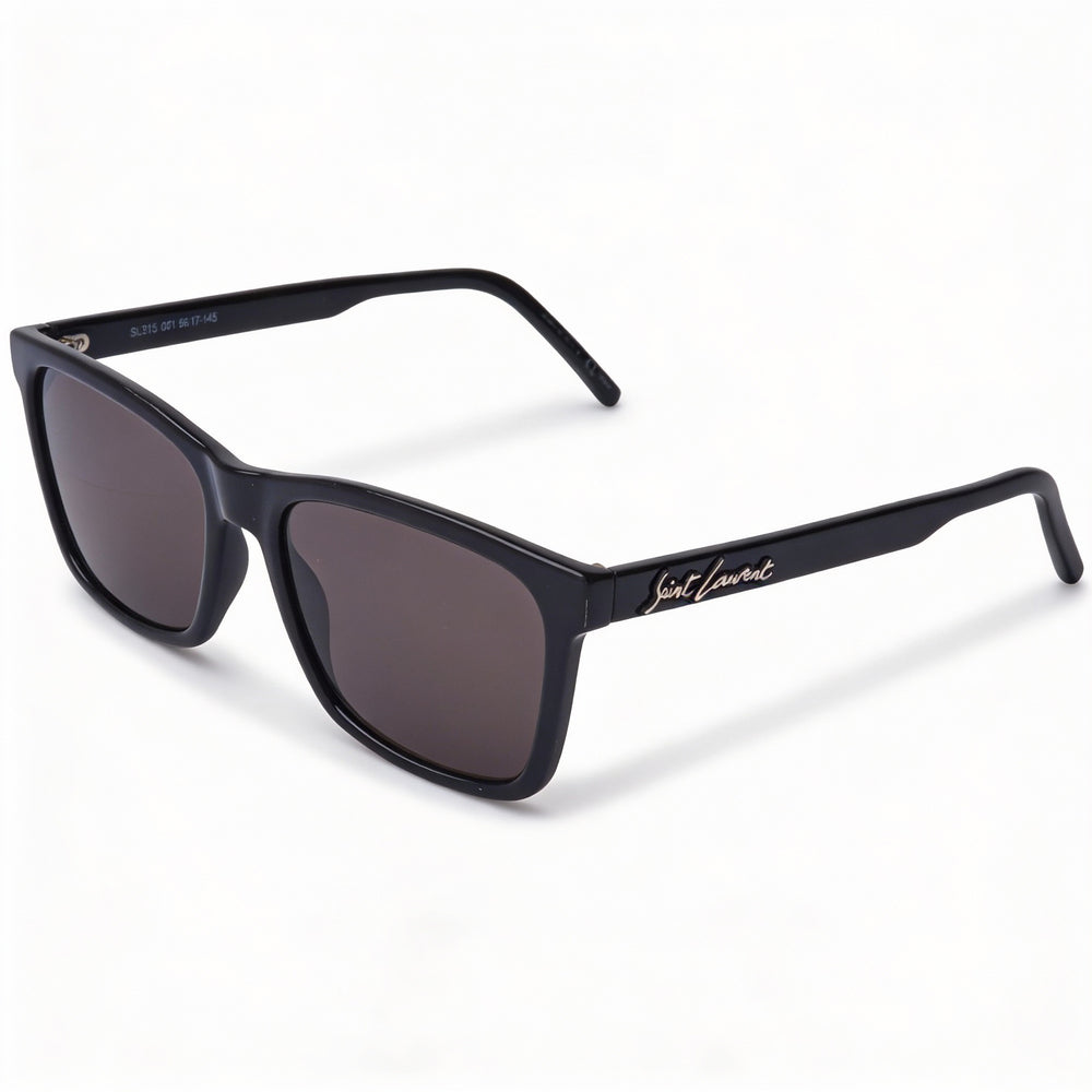 Gafas de sol clásicas Yves Saint Laurent para hombre, negras, con protección UV y montura RX, 56/17/145