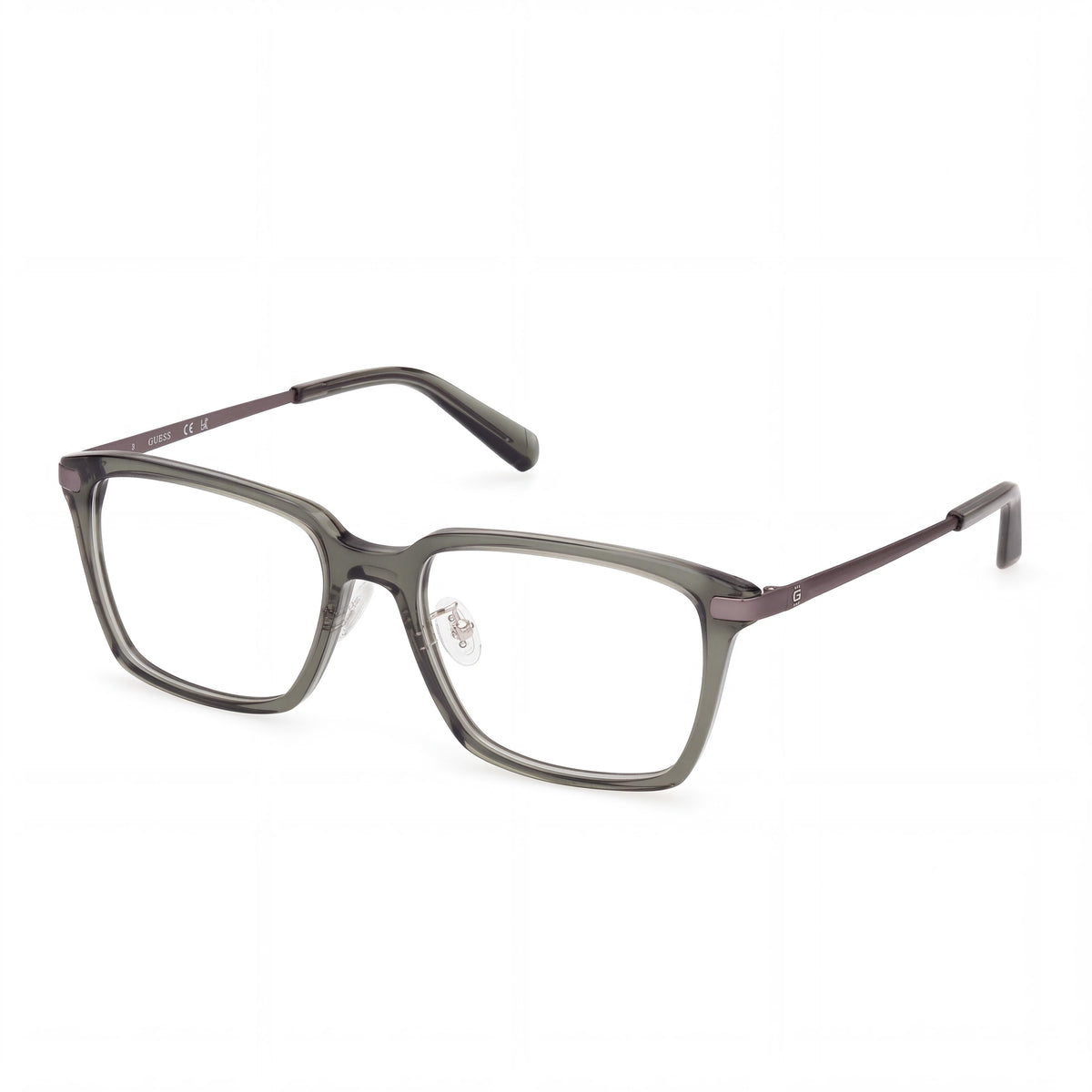 GUESS Gu50206-d Monturas de gafas verde claro brillante para mujer, lentes de policarbonato 55-18-145 mm, Photo 1