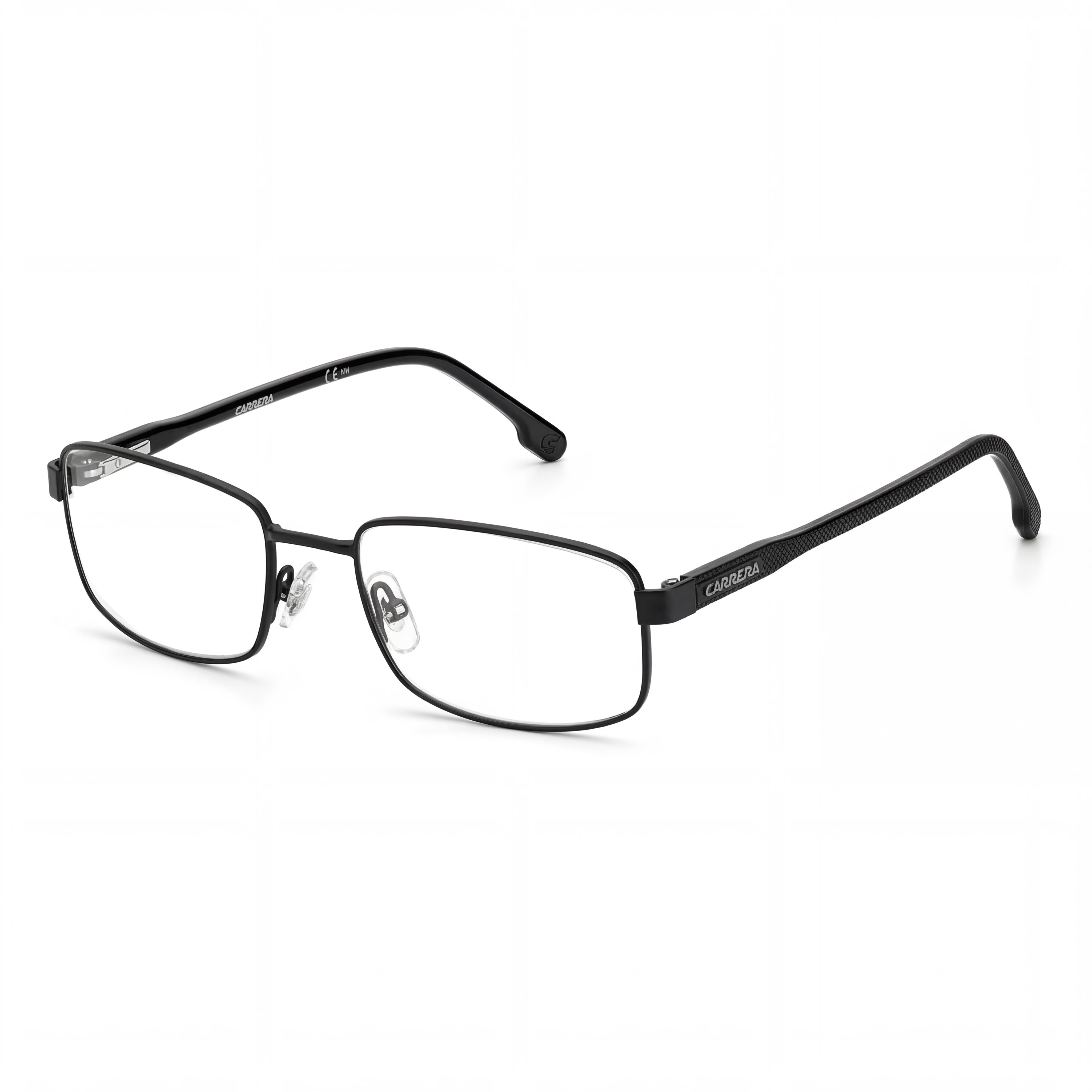 Carrera Carrera 264 Unisex Matte Black Alloy Steel Frame Polycarbonate Lens Prescription Ready Eyeglasses 55mm Lens Width, Photo 1