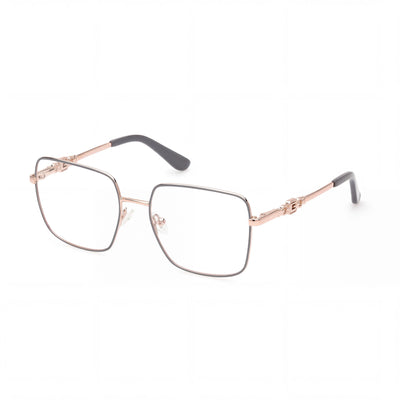 GUESS Gu2953 Women's Shiny Grey Metal Eyewear Frame, Lens Width 140, Bridge Width 17, Temple Length 46