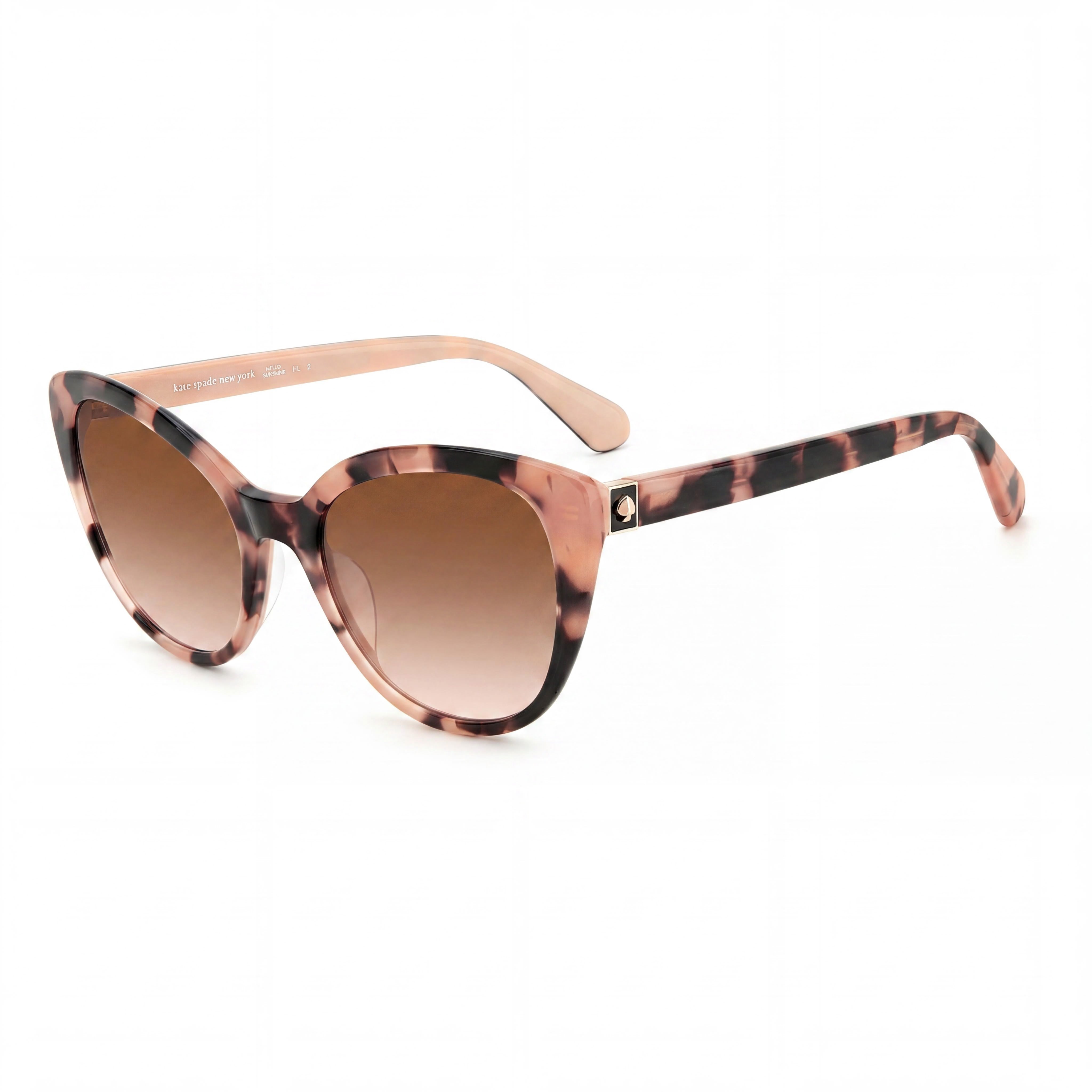 kate spade new york Amberlee/S Women's Pink Havana Brown Pink Gradient Plastic UV Protection Non-Polarized 55-20-140, Photo 1