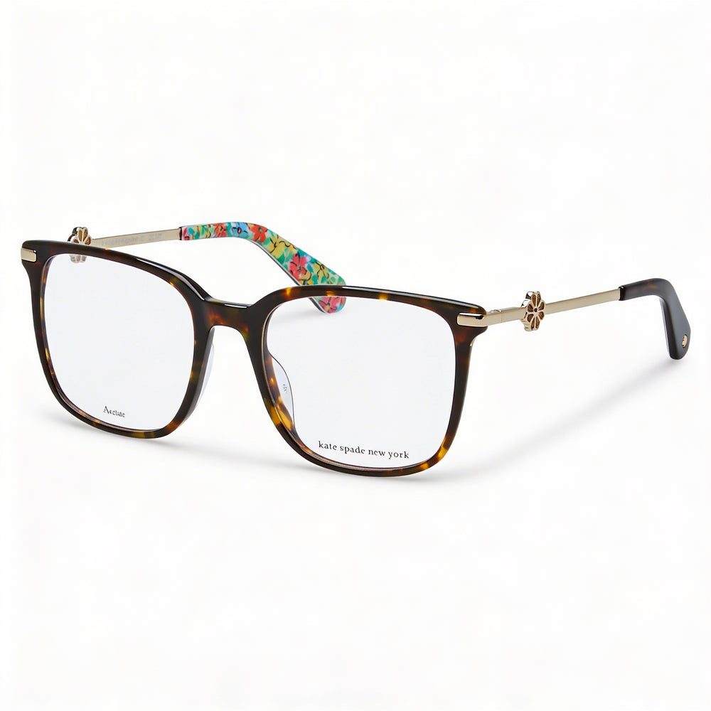Monturas de gafas de acetato La Habana modernas Kate Spade New York para mujer con lentes de 52 mm de ancho