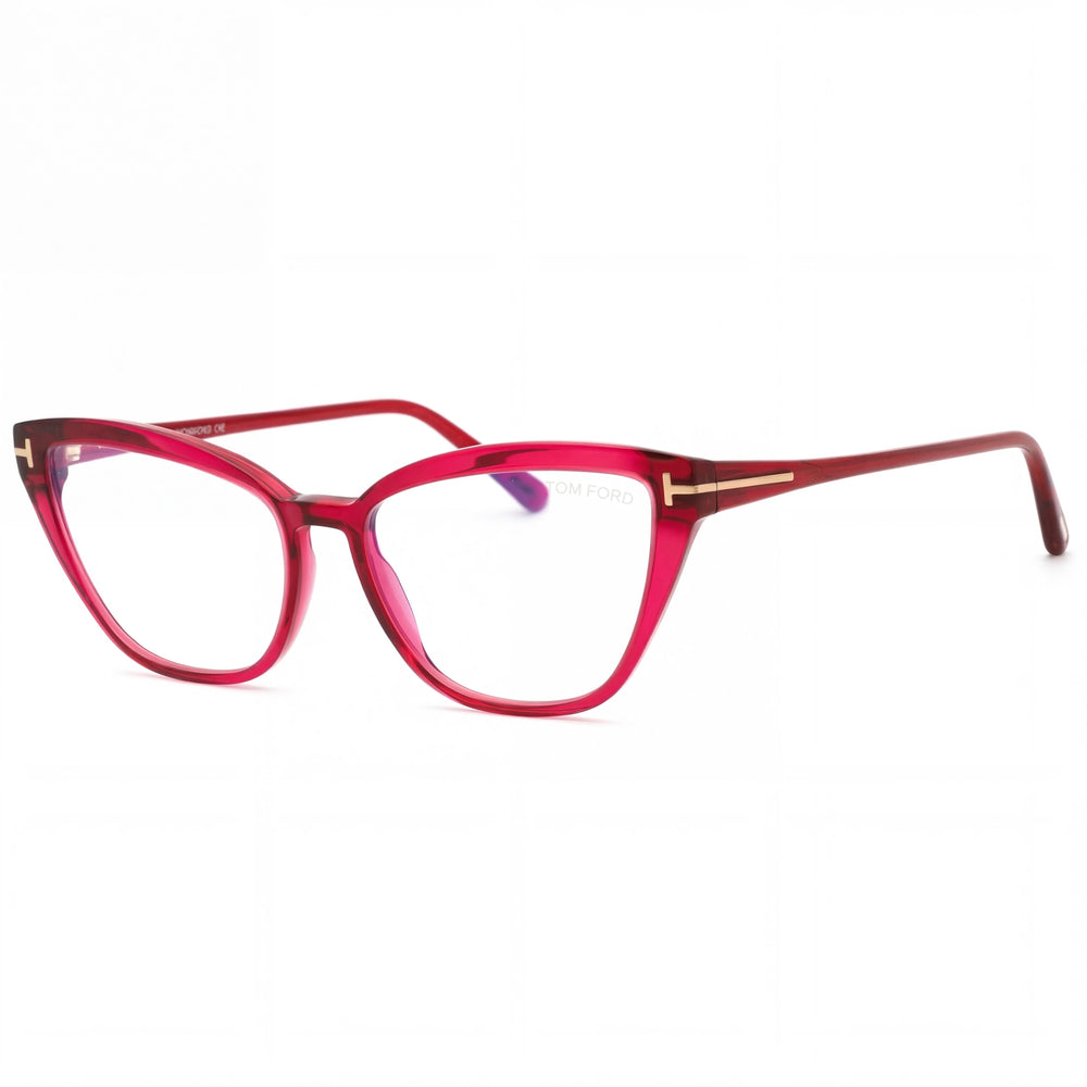 Gafas de vista Tom Ford FT5825-B para hombre, montura de plástico fucsia brillante, lentes polarizadas (55-16-140 mm)