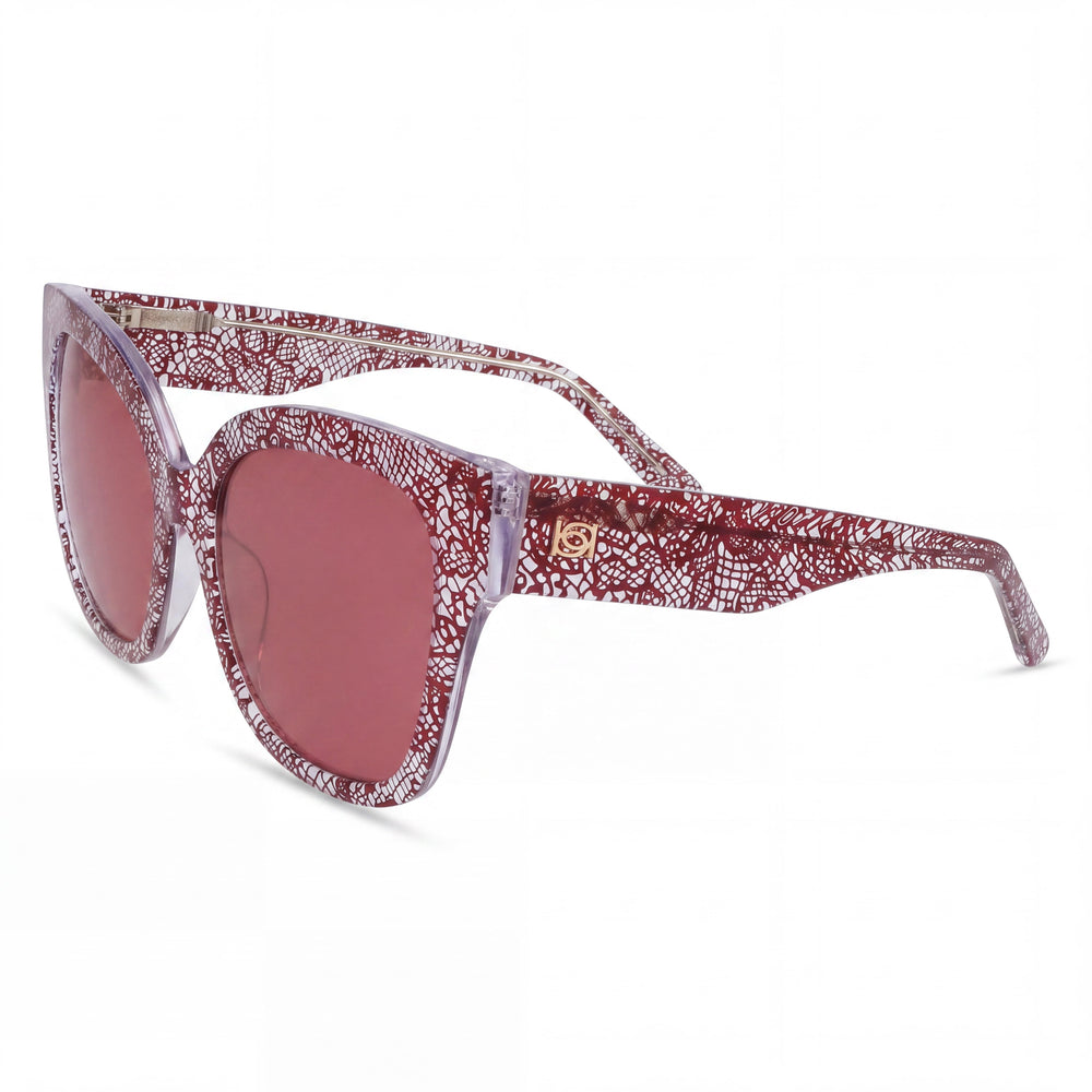 Gafas bebe Bb7248 de encaje de bayas para mujer, montura de plástico, sin polarizar con protección UV, 56-18-140
