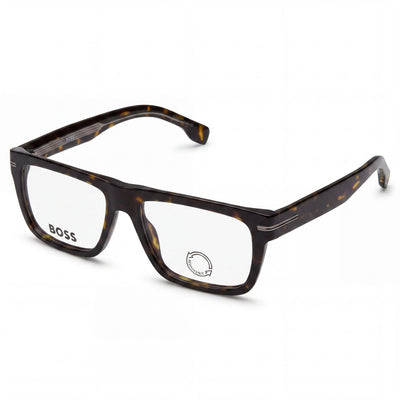 Hugo Boss Boss 1503 Modern Style Unisex Eyewear with Havana Plastic Frame and Polycarbonate Lenses 53mm