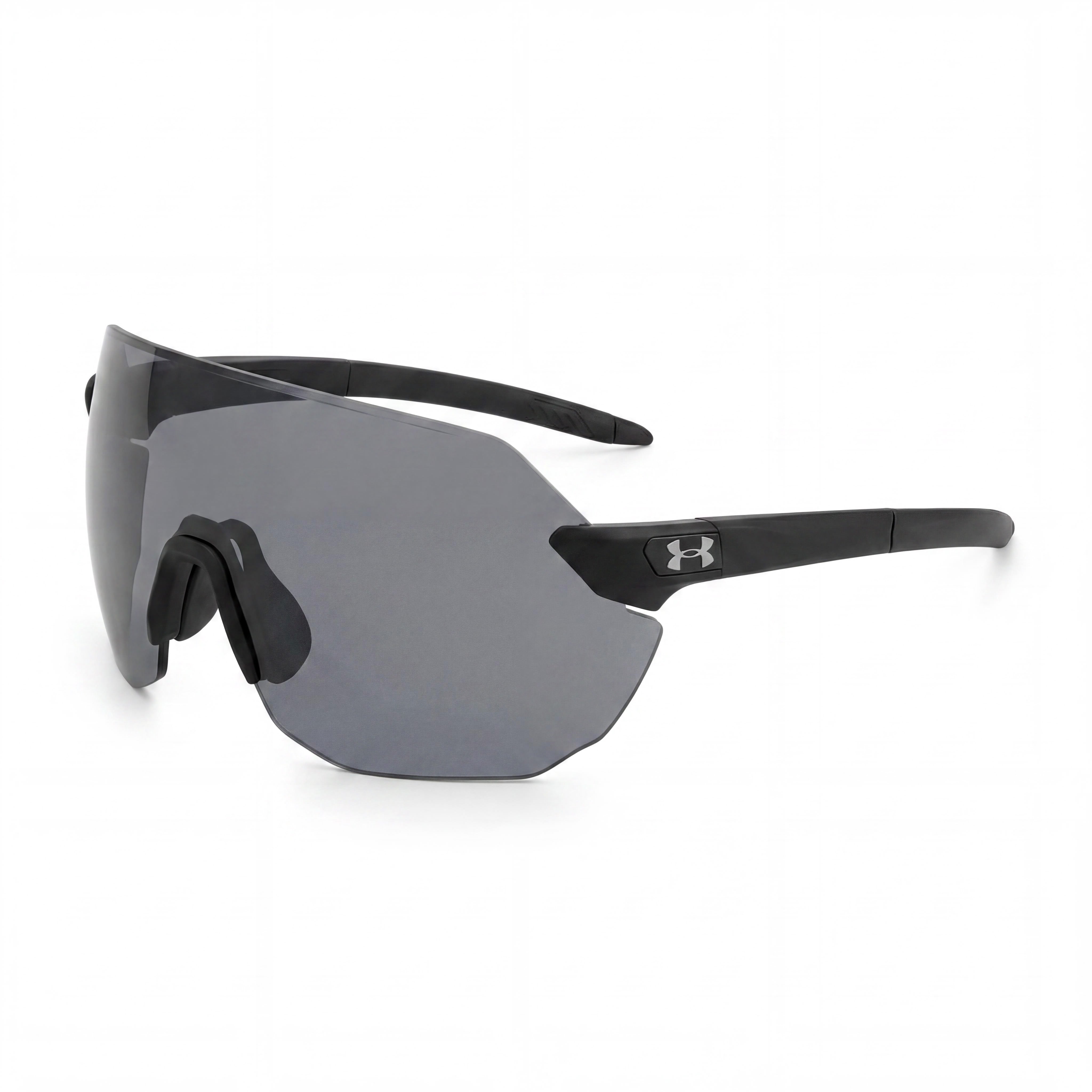 Gafas de sol unisex Under Armour Classic, montura de policarbonato negro mate, protección UV, lentes grises de 99 mm, Photo 1