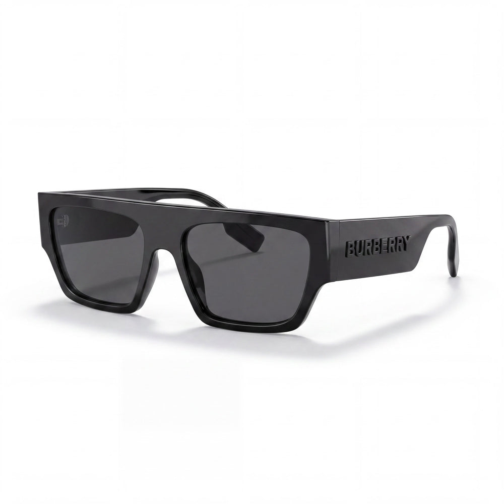 Gafas de sol clásicas Burberry para mujer, montura de plástico multicolor, lentes gris oscuro, protección UV, 58 mm, aptas para lentes graduadas