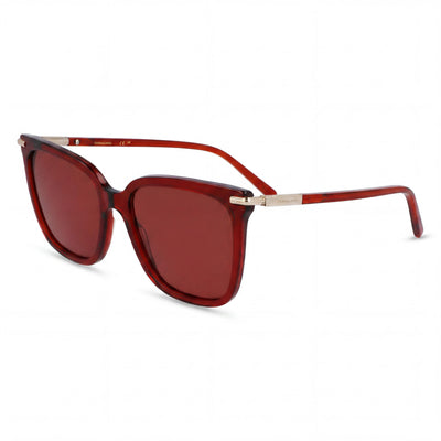Ferragamo Sf2037s Men's Transparent Red Acetate UV 400 Sunglasses 56mm