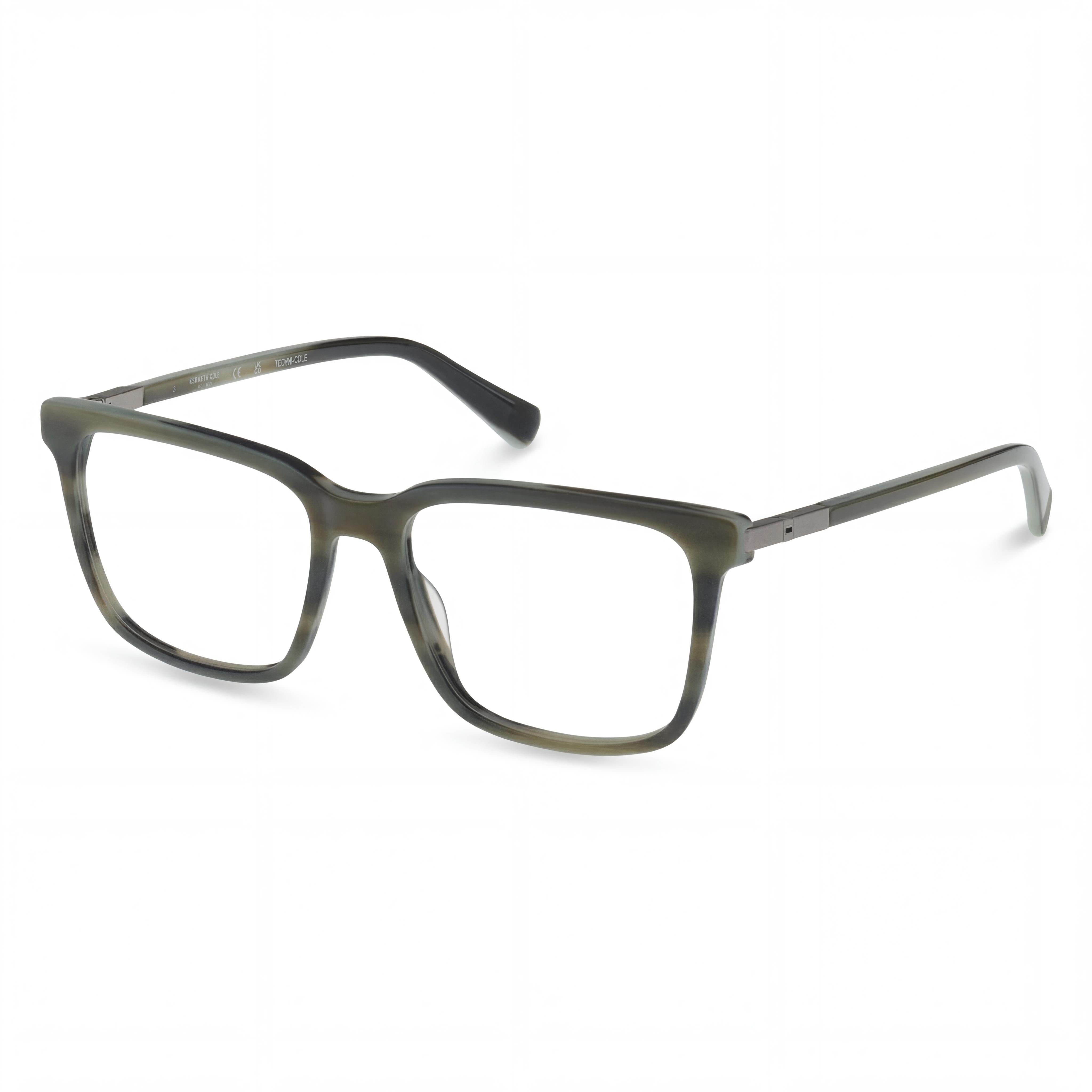 Kenneth Cole Kc0360 Unisex Eyewear with Light Green Plastic Frame and Clear Polycarbonate Lenses 54mm, Photo 1