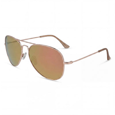 Columbia C113SP NORWESTER Unisex Metal Aviator Polarized UV Protection Rose Gold Sunglasses 59mm