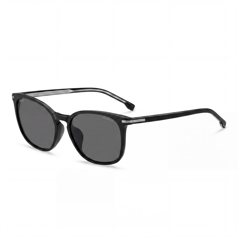 Hugo Boss Boss 1668/F/Sk Men's ECO ACETATE Black Polarized Grey UV Protection 56mm Sunglasses