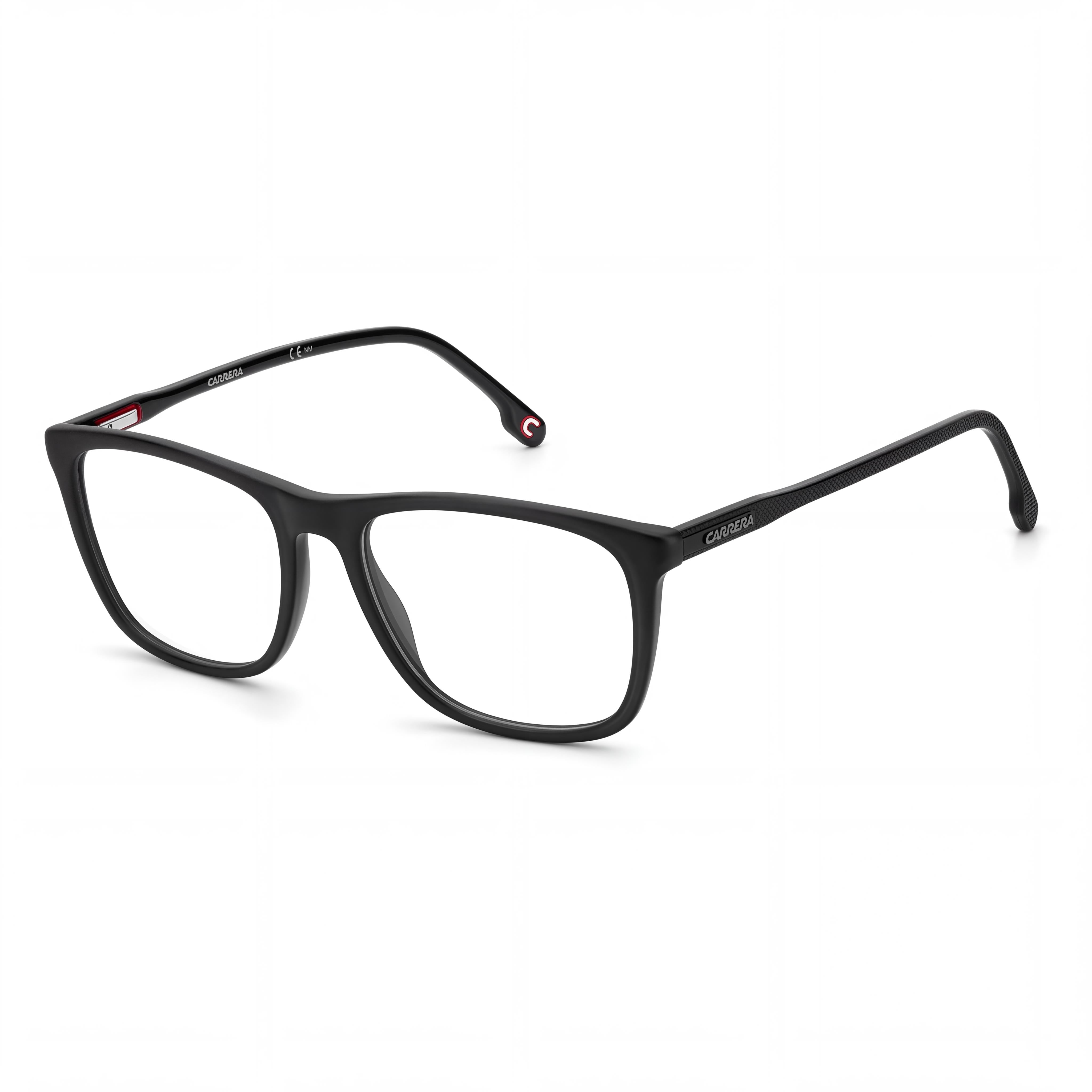Carrera Carrera 263 Unisex Matte Black Plastic Frame Optical Eyeglasses with Polycarbonate Demo Lenses 55mm, Photo 1