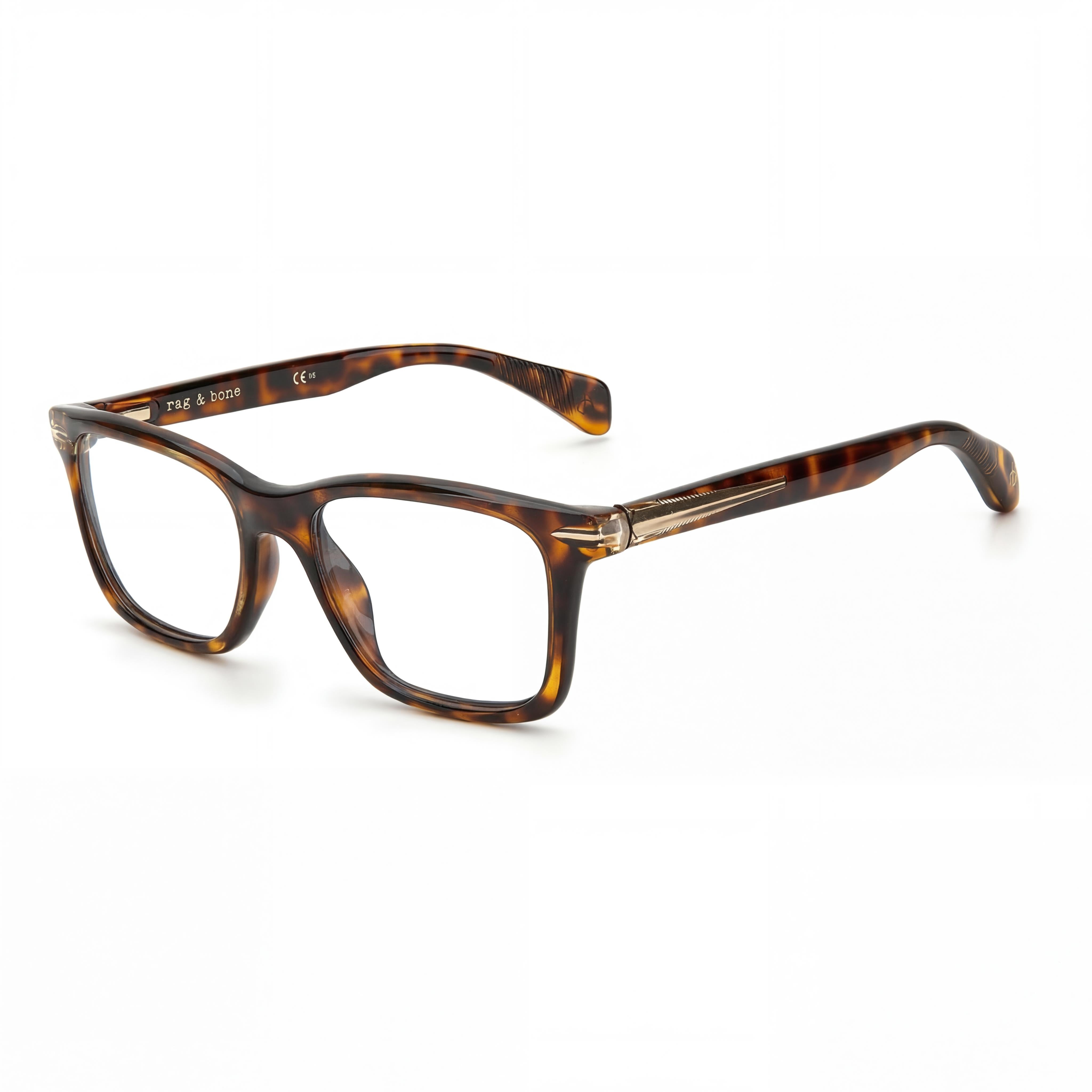 Gafas de lectura para mujer Rag & Bone RNB7041/G con montura Habana y lentes de plástico, Photo 1