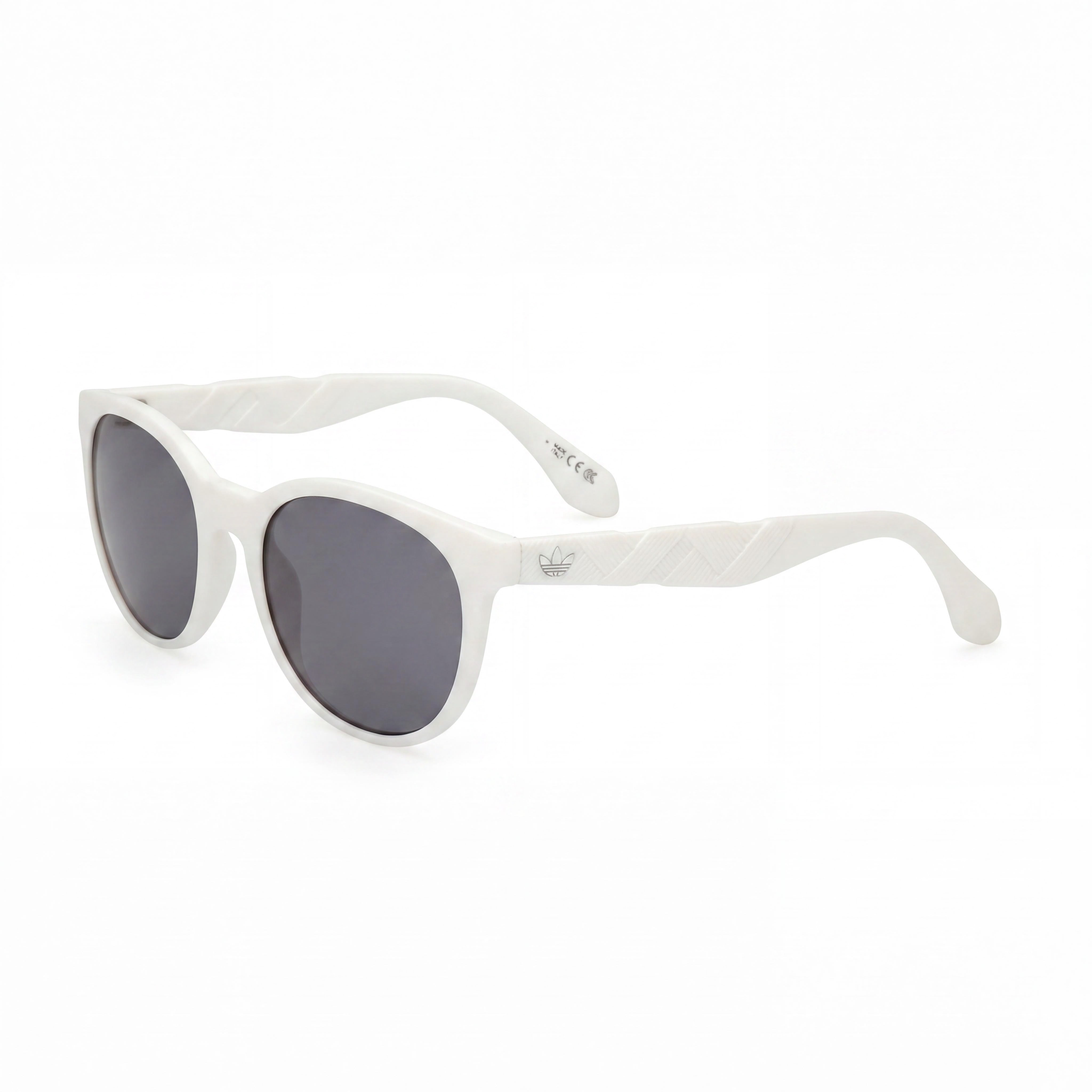 adidas Unisex UV Protective Sunglasses, White Smoke Plastic Frame, 53mm Lens Width, Photo 1