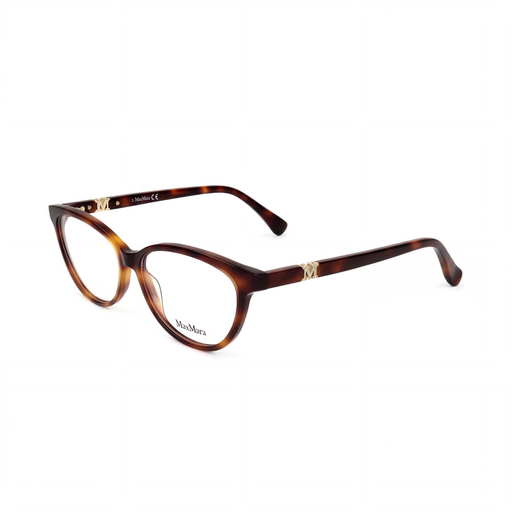 Gafas de sol MaxMara para mujer, estilo casual, color Habana oscuro, con montura de plástico y lentes de policarbonato transparentes, ancho de lente de 54 mm
