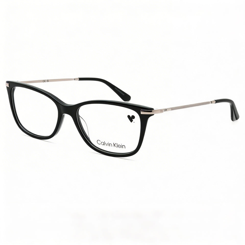 Calvin Klein Ck22501 Unisex Optical Frames, Cat Eye Full Rim, Shiny Black Plastic, 51mm