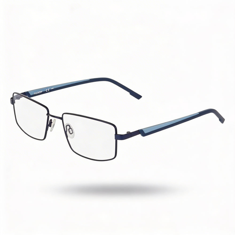 Gafas de acetato clásicas Flexon para mujer, azul marino mate 52-17