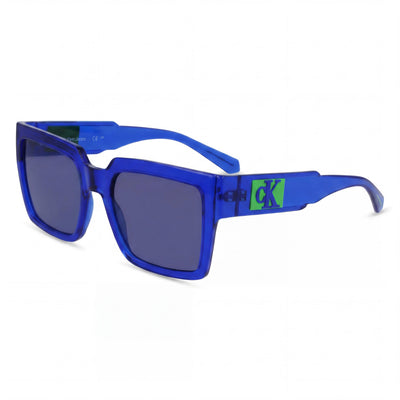 Calvin Klein Jeans Ckj23622s Unisex Blue Plant Based Resin Modified Rectangular RXable 100% UV Non-Polarized 53mm Sunglasses