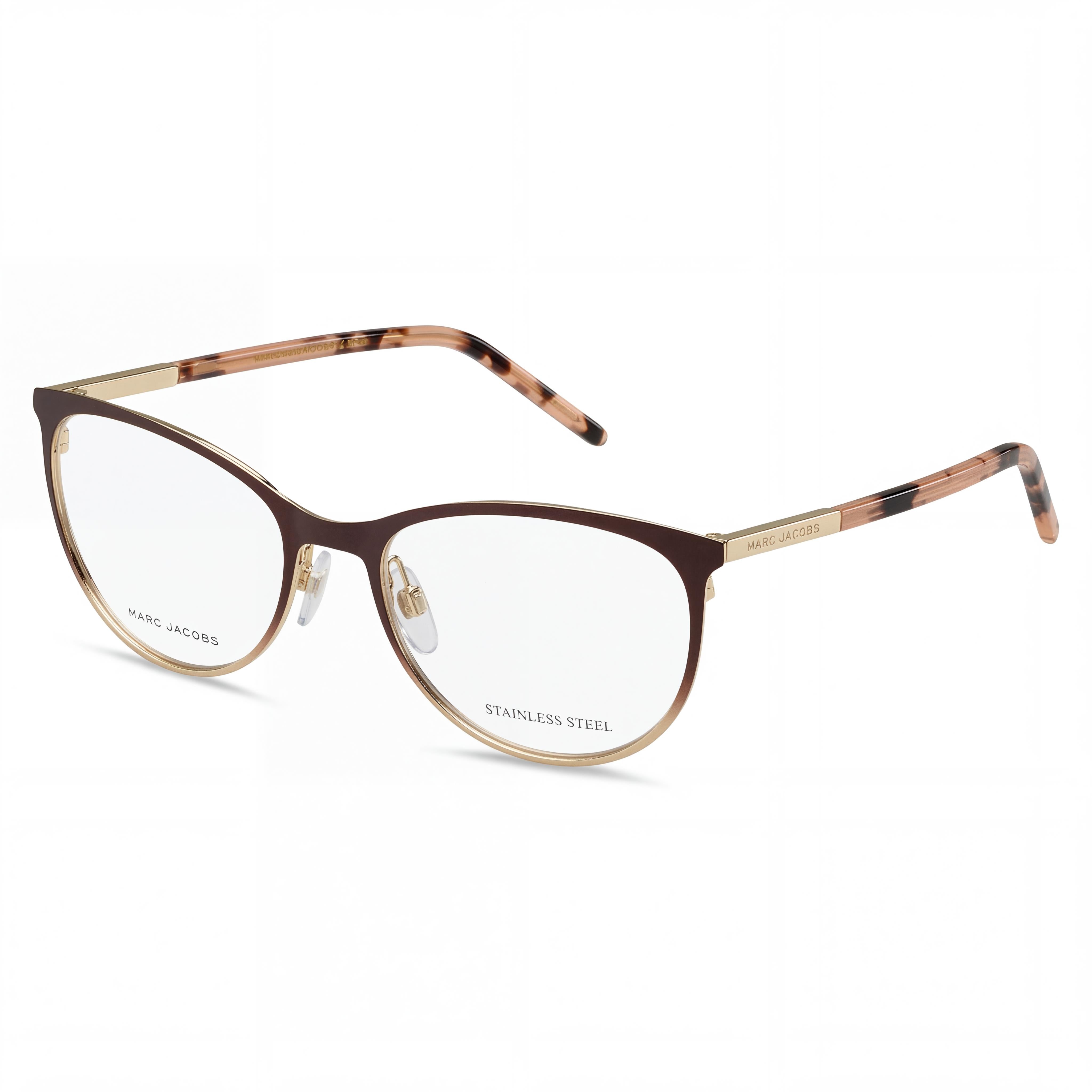 Marc Jacobs Modern Marc 708 Men's Stainless Steel Polycarbonate Sunglasses Matte Brown Gold 54mm, Photo 1