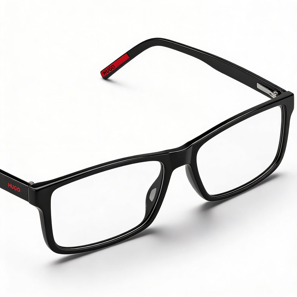 Gafas de sol de hombre modernas Hugo Boss Audio Systems Negras ECO ACETATO Protección UV 55mm