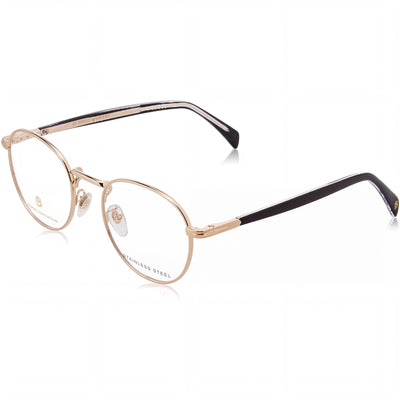 David Beckham Db 1127 Men's Modern Eyeglasses, Gold Black Alloy Steel Frame, 51mm Lens Width