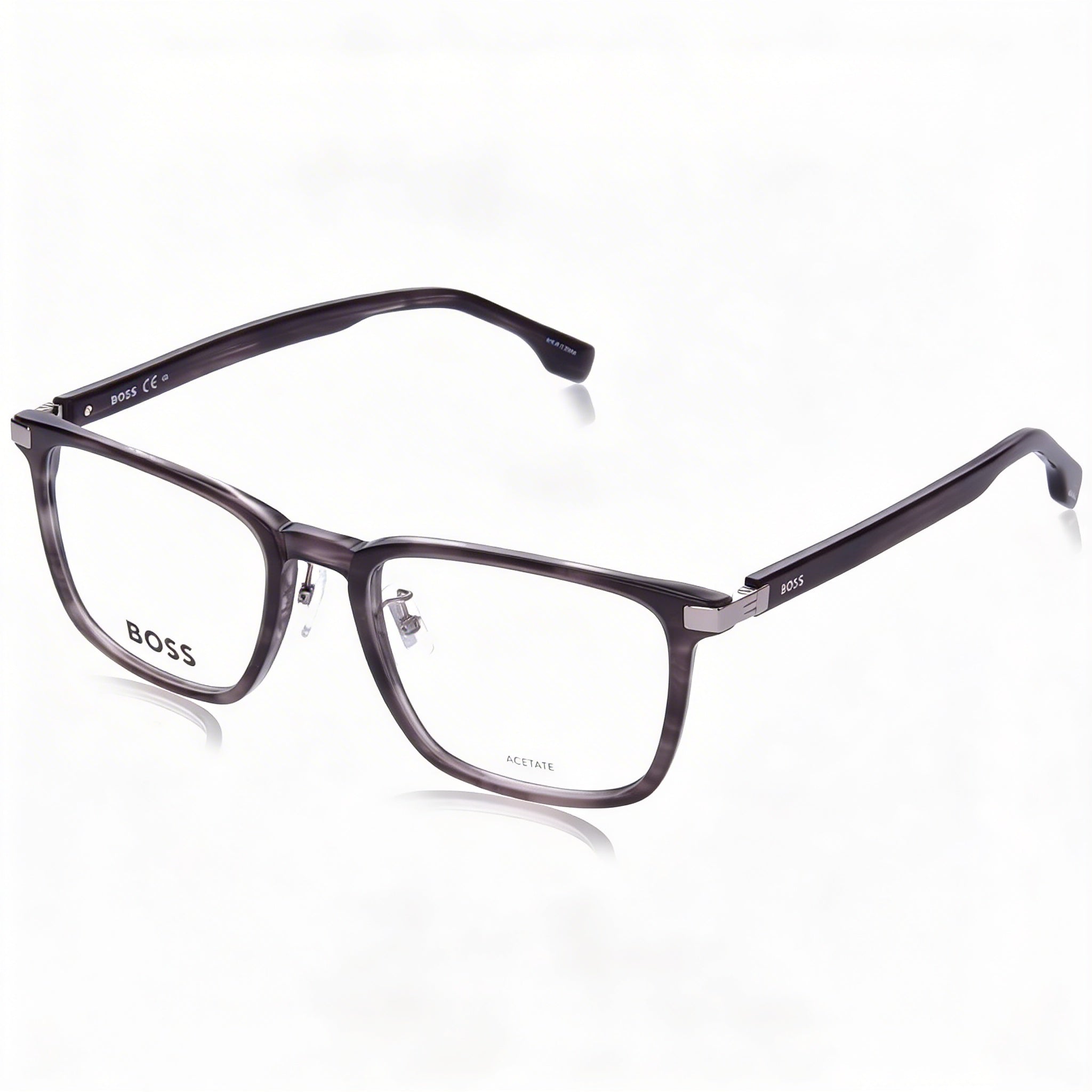 BOSS Boss 1408/F Unisex Eyeglasses Frame with Multicolored Acetate Construction, 54mm Lens Width, Photo 1