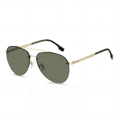 Gafas de sol HUGO BOSS para mujer con montura metálica moderna y protección UV en dorado mate de 62 mm