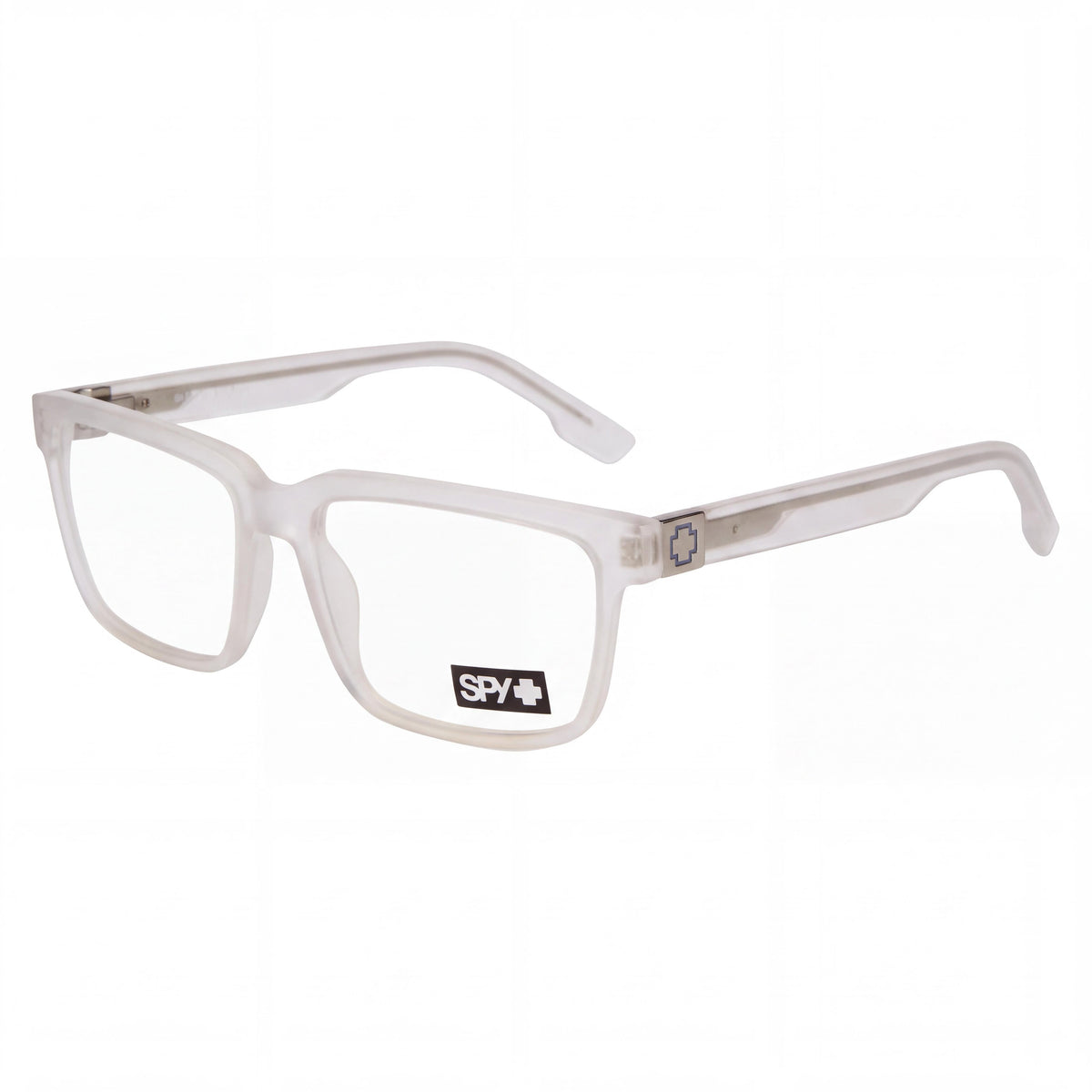 Montura de gafas ópticas Spy Unisex RAFE 56 con construcción de acetato transparente mate, tamaño 56-16-142mm, Photo 1