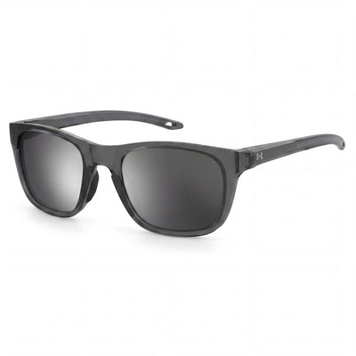 Under Armour Classic Unisex Polyamide Frame Grey Silver Mirrored Non-Polarized UV Protection Sunglasses 55mm