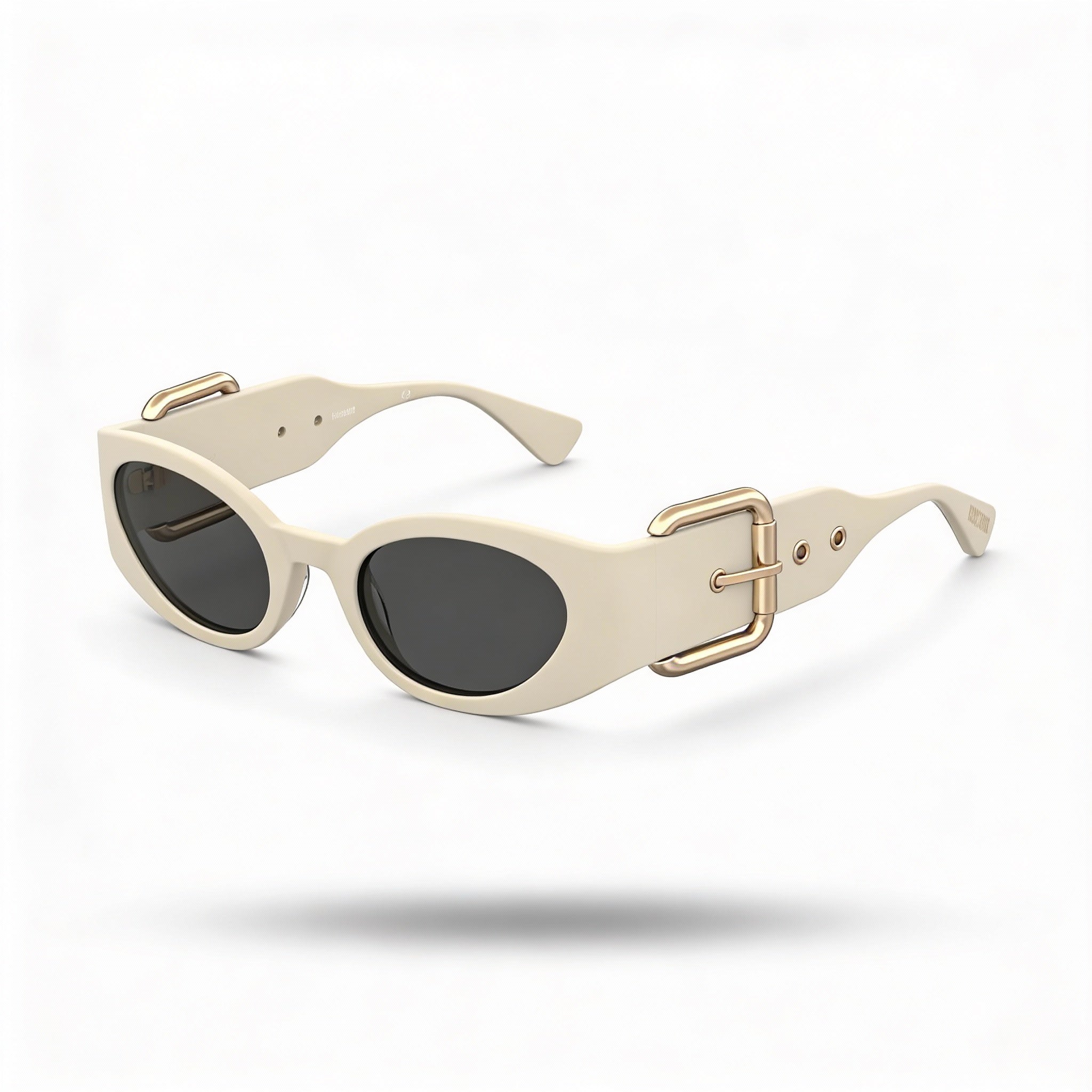 Moschino Metal Trim Women's Ivory Polyamide Injection Grilamid Frame for Prescription Lenses 53-23-135mm, Photo 1