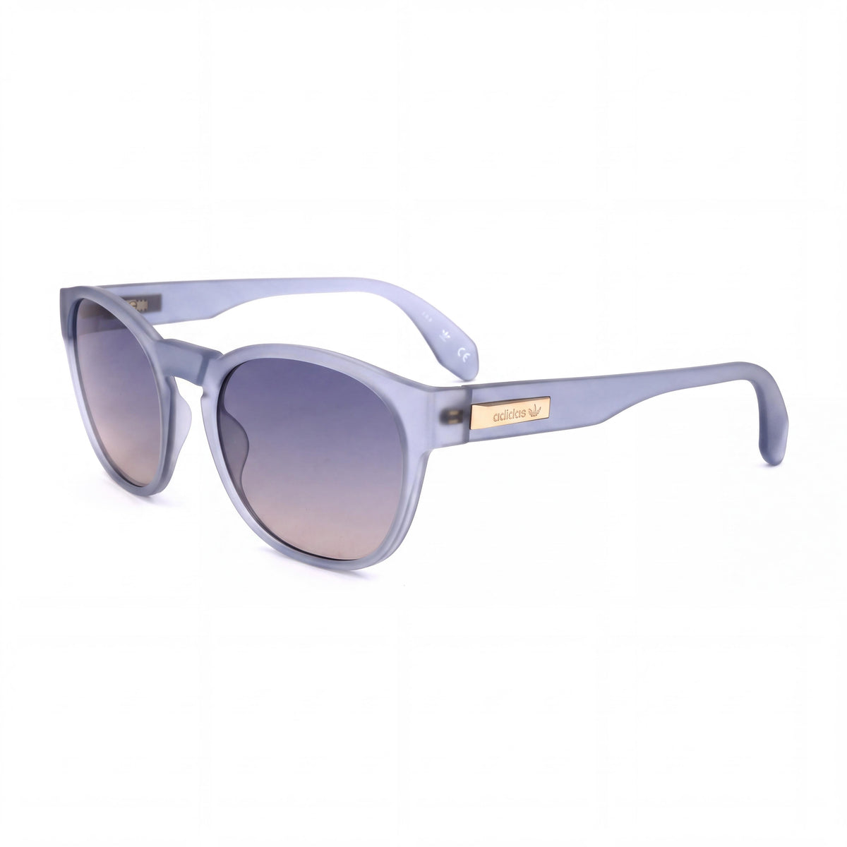 Gafas de sol adidas casual unisex con protección UV y montura de plástico, azul mate degradado humo, lentes azules degradadas de 54 mm, Photo 1