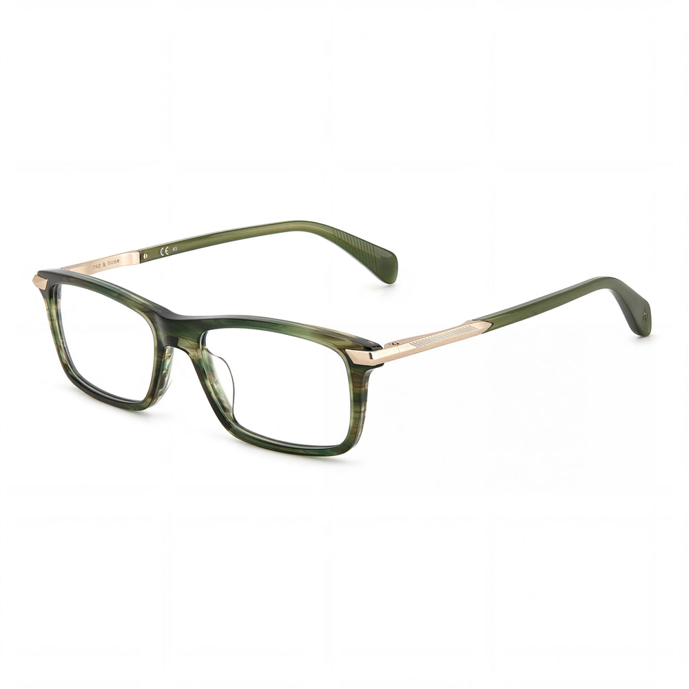 Gafas de sol modernas Rag & Bone de 54 mm para mujer con montura de acetato color caqui y lentes de policarbonato color caqui
