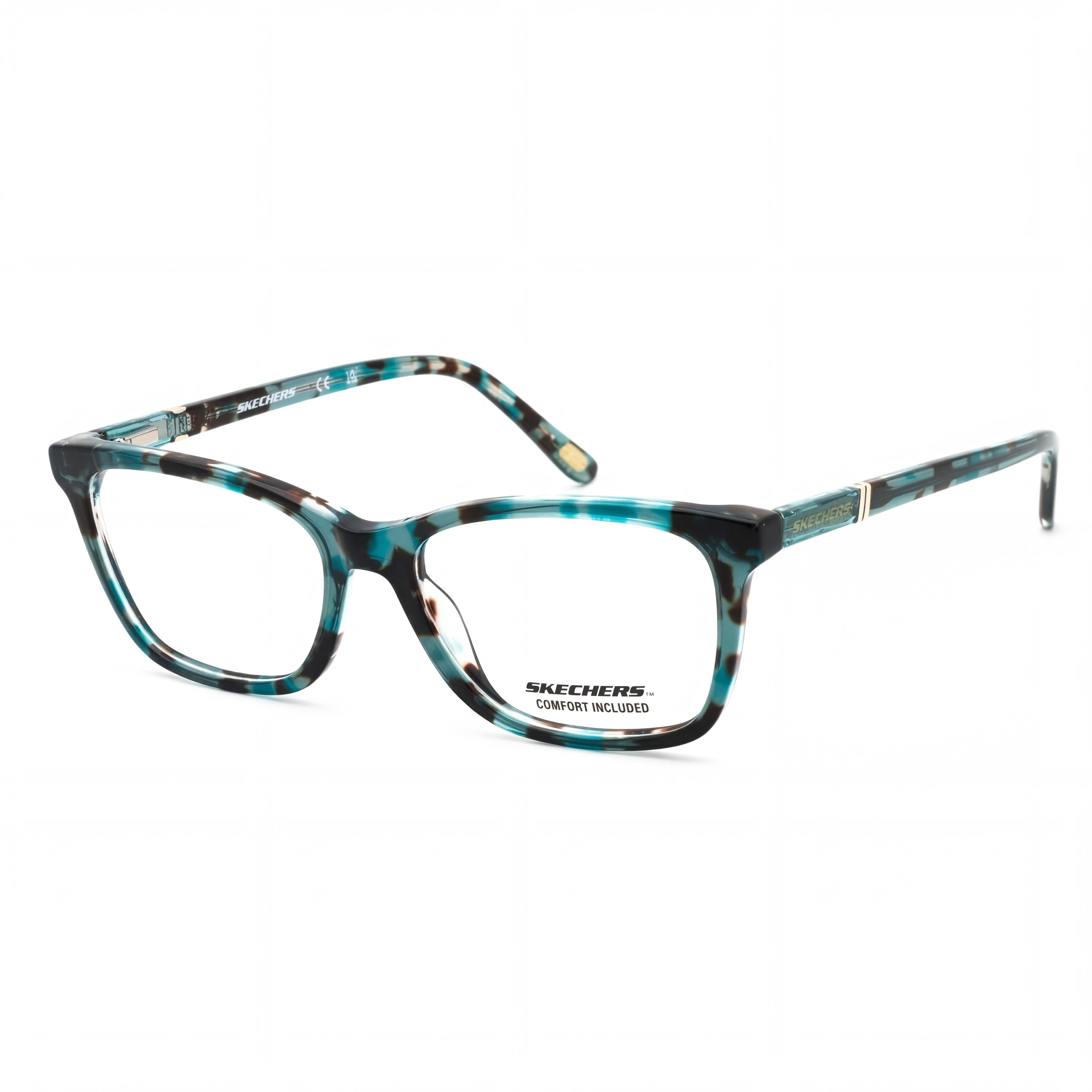 Gafas Skechers SE2154 unisex con montura de plástico azul y lentes de policarbonato transparentes, 53-16-140 mm, Photo 1