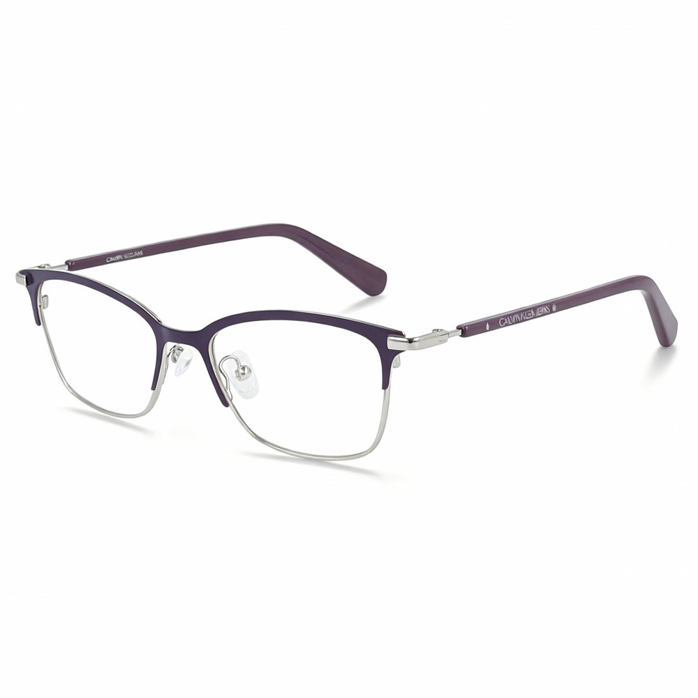 Gafas de vista Calvin Klein Ckj19312 para mujer, de metal morado, con lentes de 50 mm, puente de 17 mm y patillas de 135 mm.