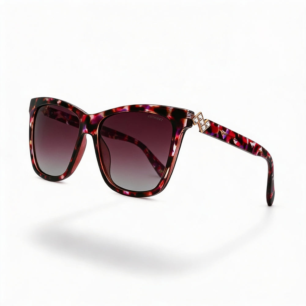 Polaroid Pld 4078/S/X Women's Polarized UV Protection Polycarbonate Sunglasses Burgundy Havana 56mm