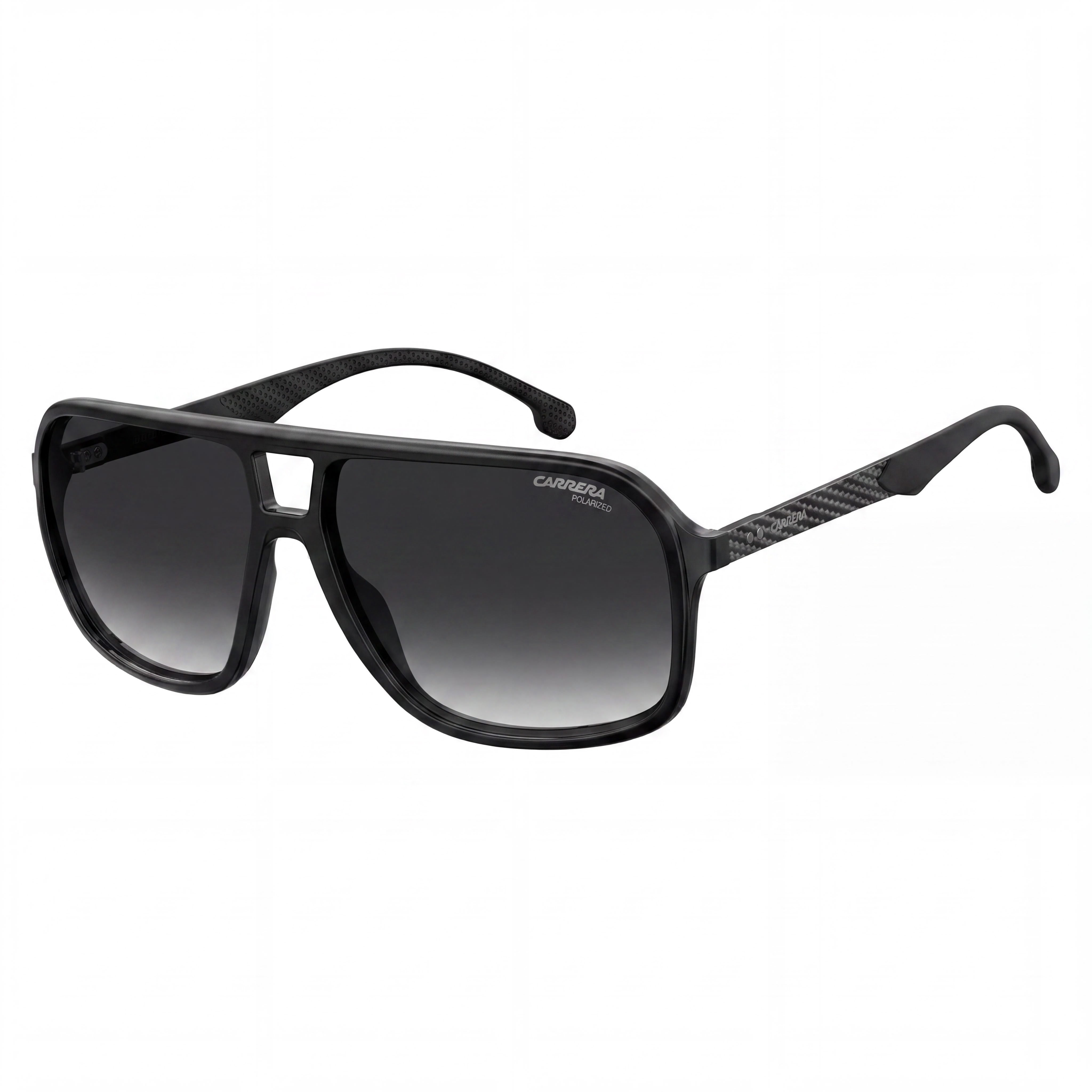 Carrera CARRERA 8035/S Gafas de sol de protección UV para hombre, con montura de poliamida negra y lente gris oscuro degradado de 61 mm, Photo 1
